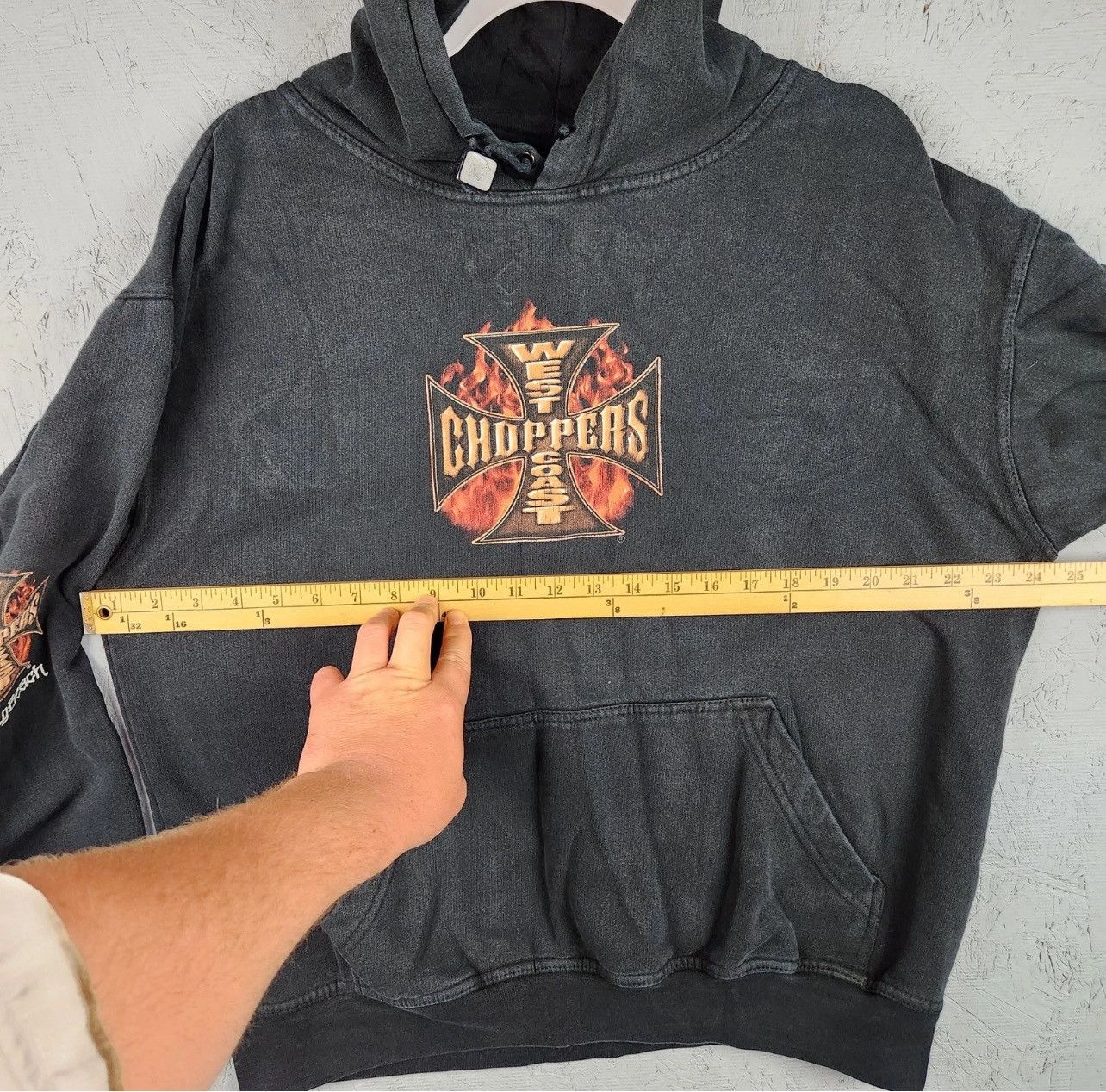 West Coast Choppers Vintage black west coast choppers fade hoodie xl Y2K style Size US XL / EU 56 / 4 - 5 Thumbnail