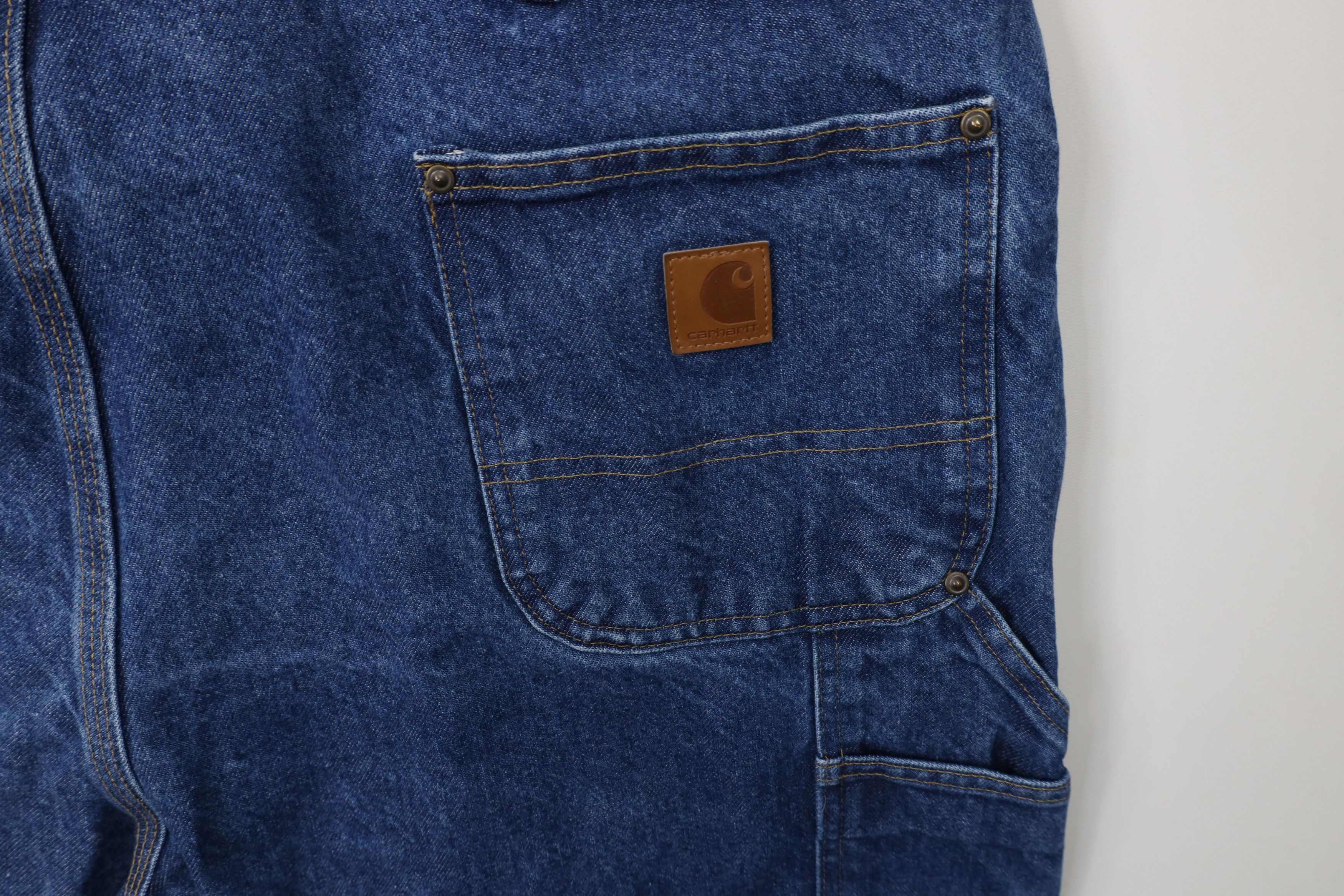 Carhartt × Vintage Vintage Y2K Carhartt Double Loose Fit Wide Leg Denim Jeans Size US 42 / EU 58 - 13 Thumbnail