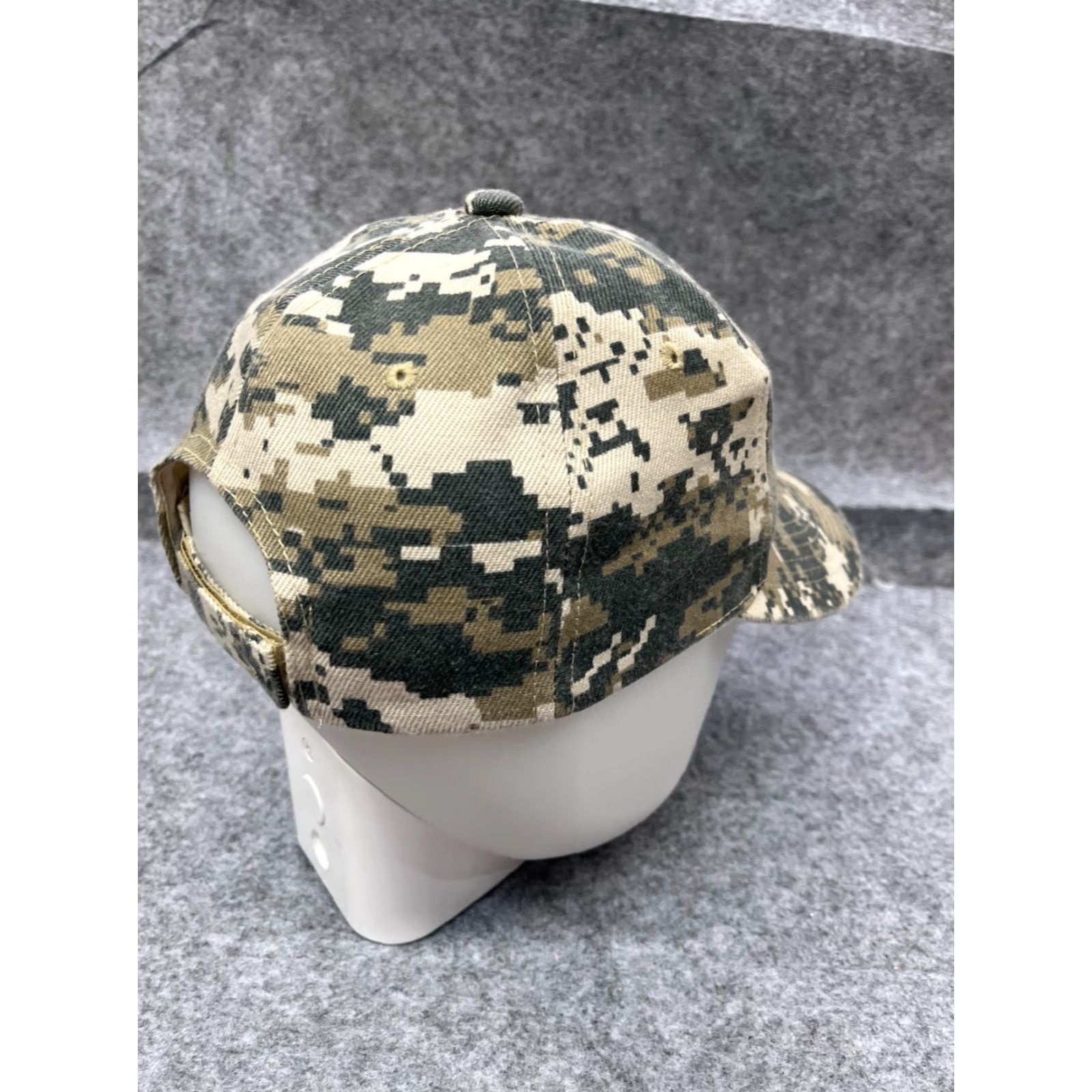 Vintage Hat Strap Back Adult One Size Green Digital Camo 100% Polyester Camp Outdoors Size ONE SIZE - 7 Thumbnail