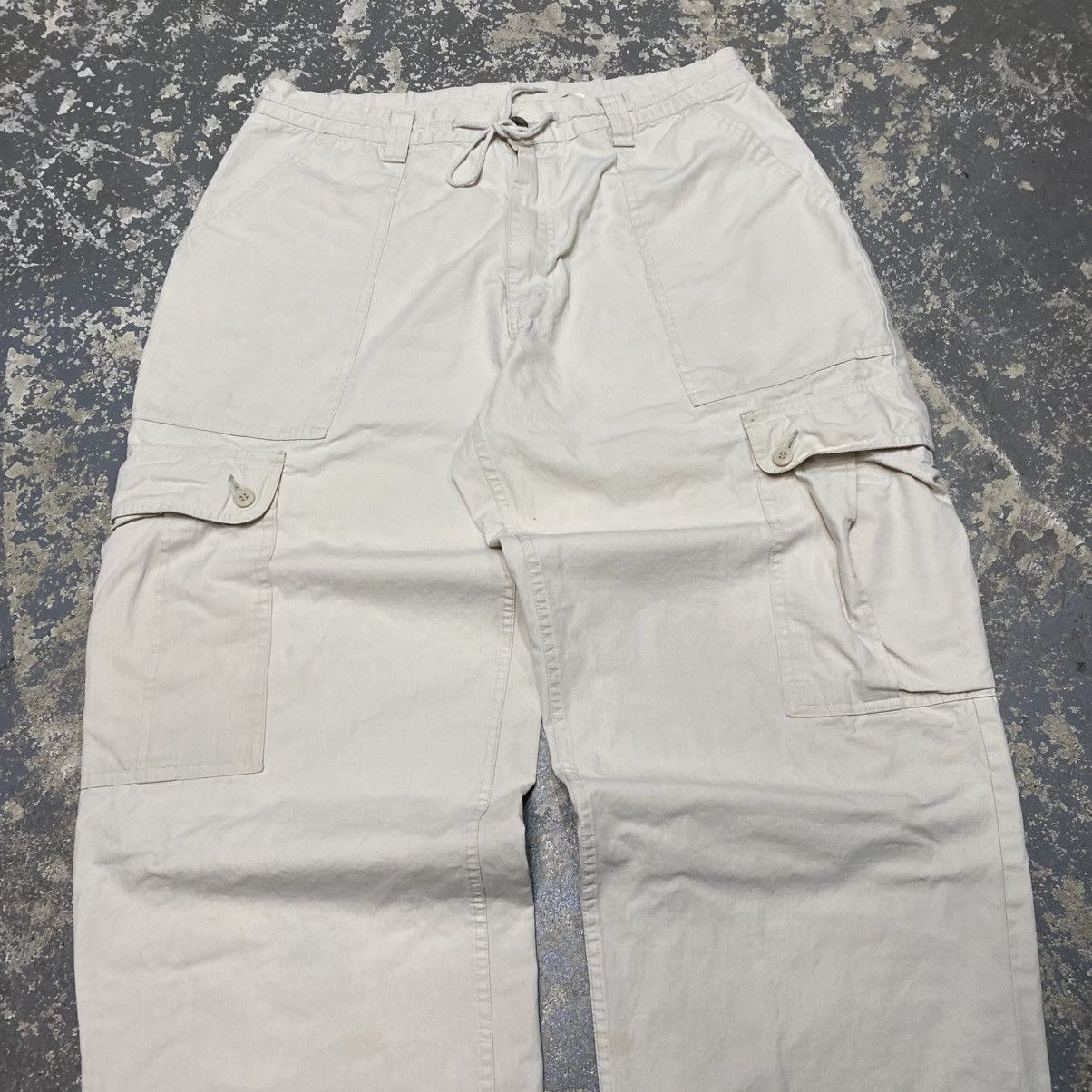 JNCO × Levi's × Vintage Vintage Levi’s SilverTab Cargo Tan Baggy Parachute Pants 90s Size US 35 - 13 Thumbnail