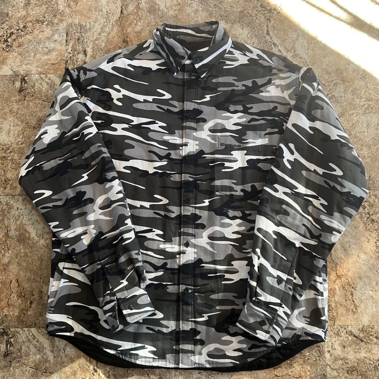 Balenciaga Balenciaga Padded Snow Camo Jacket Size US M / EU 48-50 / 2 - 1 Thumbnail
