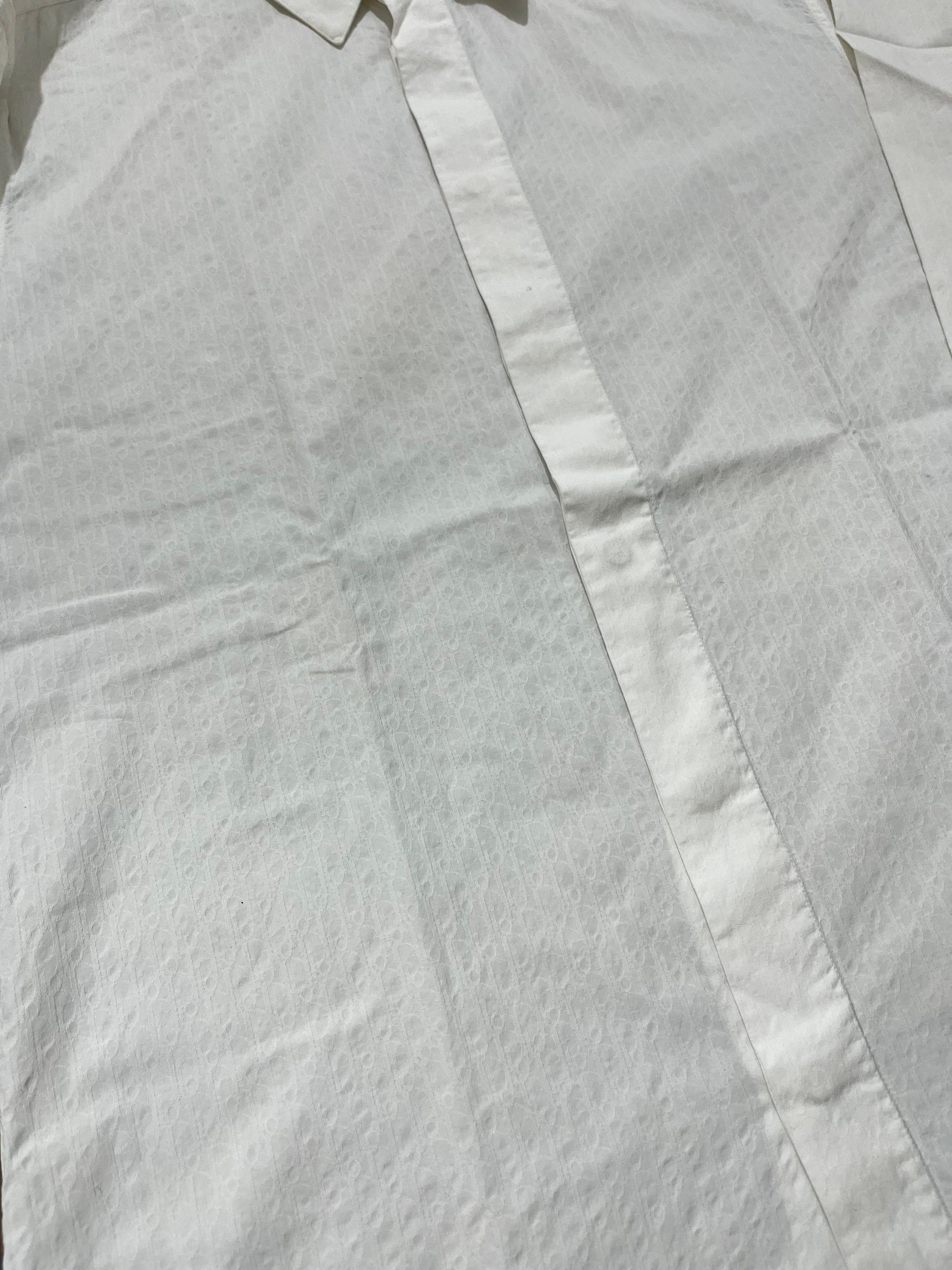 Dior Dior Homme Monogram Button Ups White Shirt Size US S / EU 44-46 / 1 - 4 Thumbnail