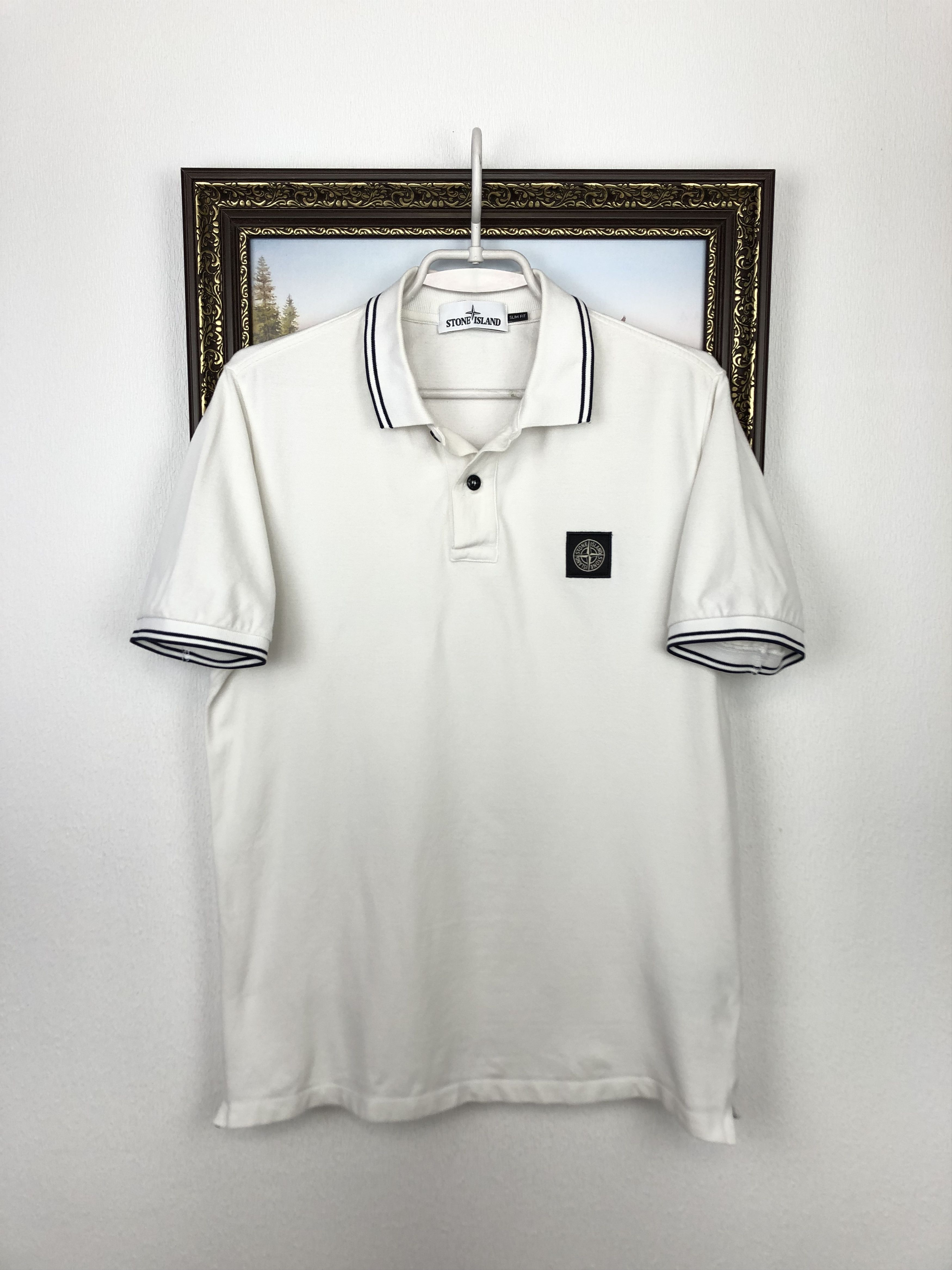 Vintage Stone Island Polo Collection Shirt Mens Jersey Y2K Slim Size US M / EU 48-50 / 2 - 1 Thumbnail