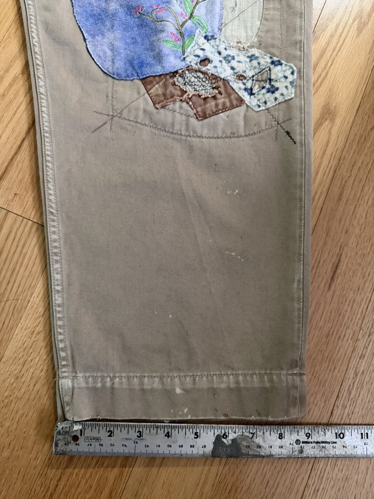 Kapital Kapital KATSURAGI COTTON HIGH WAIST PANTS GYPSY PATCH REMAKE Size US 32 / EU 48 - 5 Thumbnail