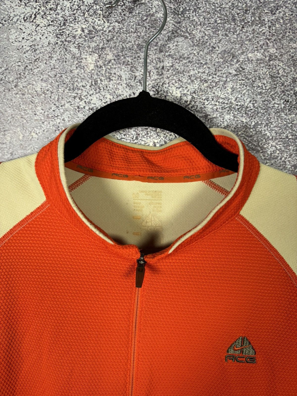 Nike × Nike ACG × Vintage Vintage Nike ACG Termo Quater Zip Sweatshirt Orange Medium Size US M / EU 48-50 / 2 - 5 Thumbnail