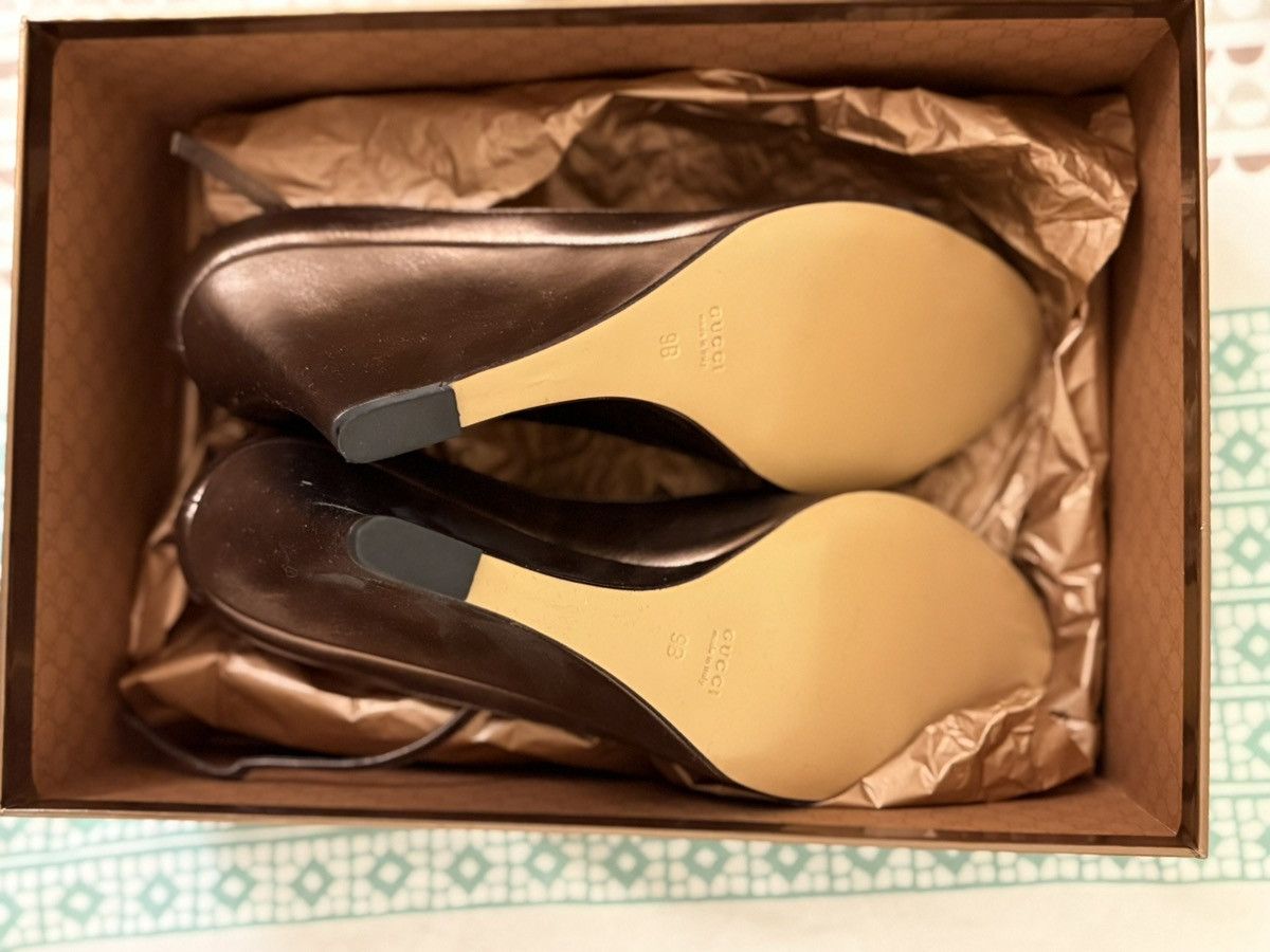 Gucci Bronze gucci heels Size US 9 / IT 39 - 2 Thumbnail