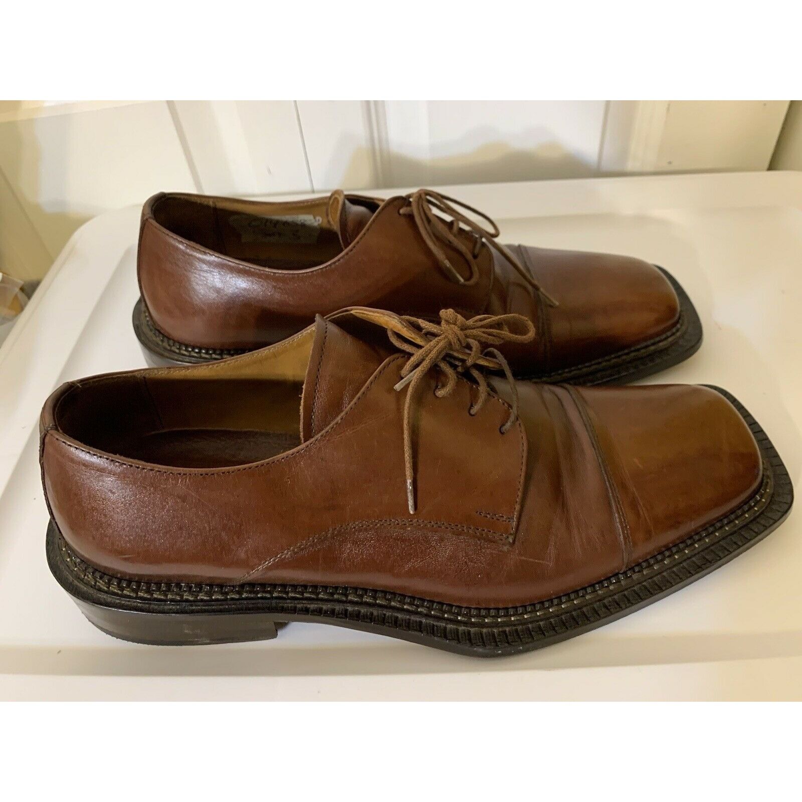 Other Olivier Men’s Sz 9 1/2 D Brown Cap Shoe Very Fine Leather Ma Size US 9.5 / EU 42-43 - 4 Thumbnail