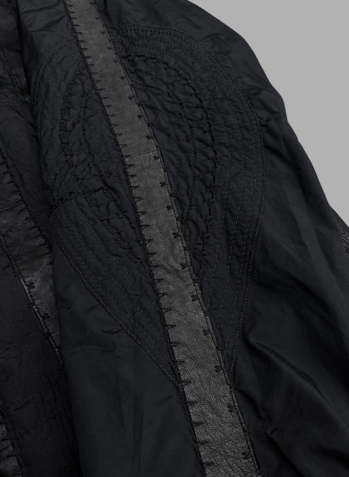 Handmade 🔥Rare KAPRAUN Hand Made Leather Nylon Jacket Y2K Size US L / EU 52-54 / 3 - 13 Thumbnail