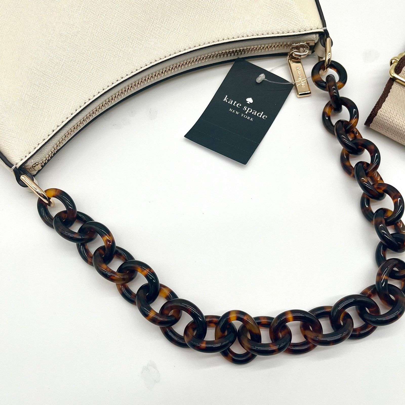 Kate Spade KATE SPADE NWT Leather Convertible Shoulder Bag, Resin Chain Size ONE SIZE - 5 Thumbnail