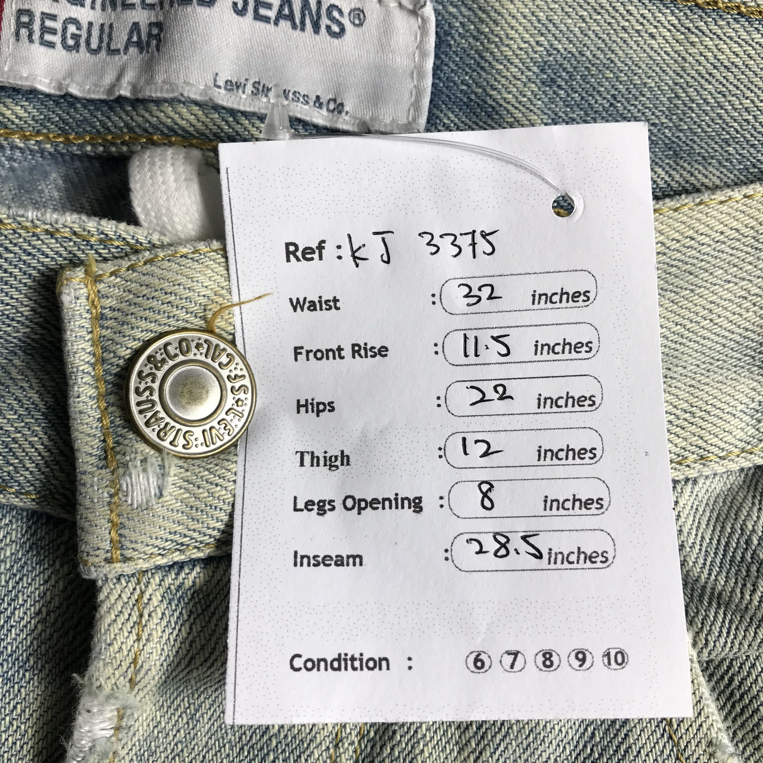 Levi's Vintage Levis Engineeered Jeans Distressed Denim KJ3375 Size US 32 / EU 48 - 14 Thumbnail