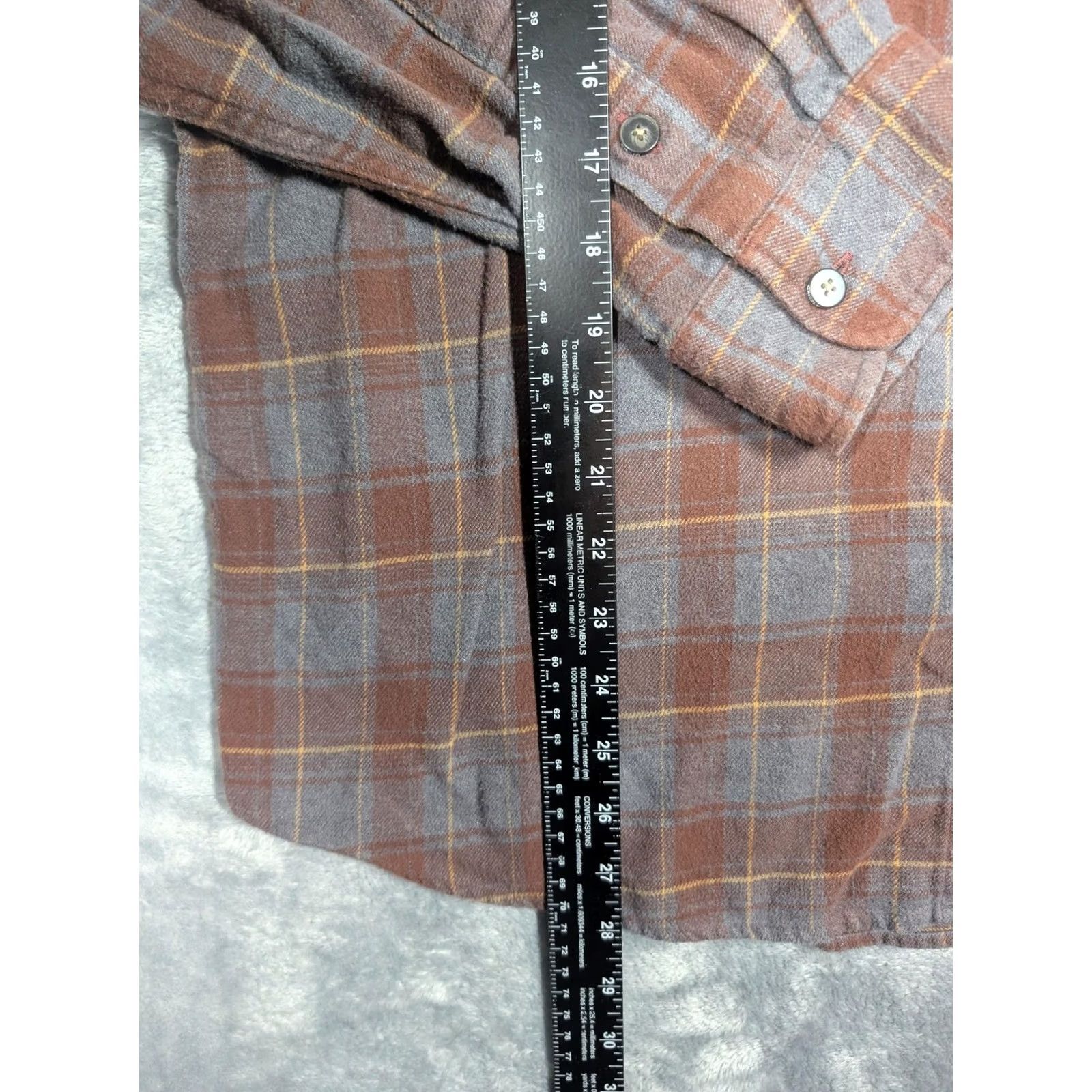 Vintage Dakota Grizzly Shirt Mens XL Brown Plaid Flannel Long Sleeve Button Up Casual Size US XL / EU 56 / 4 - 2 Thumbnail