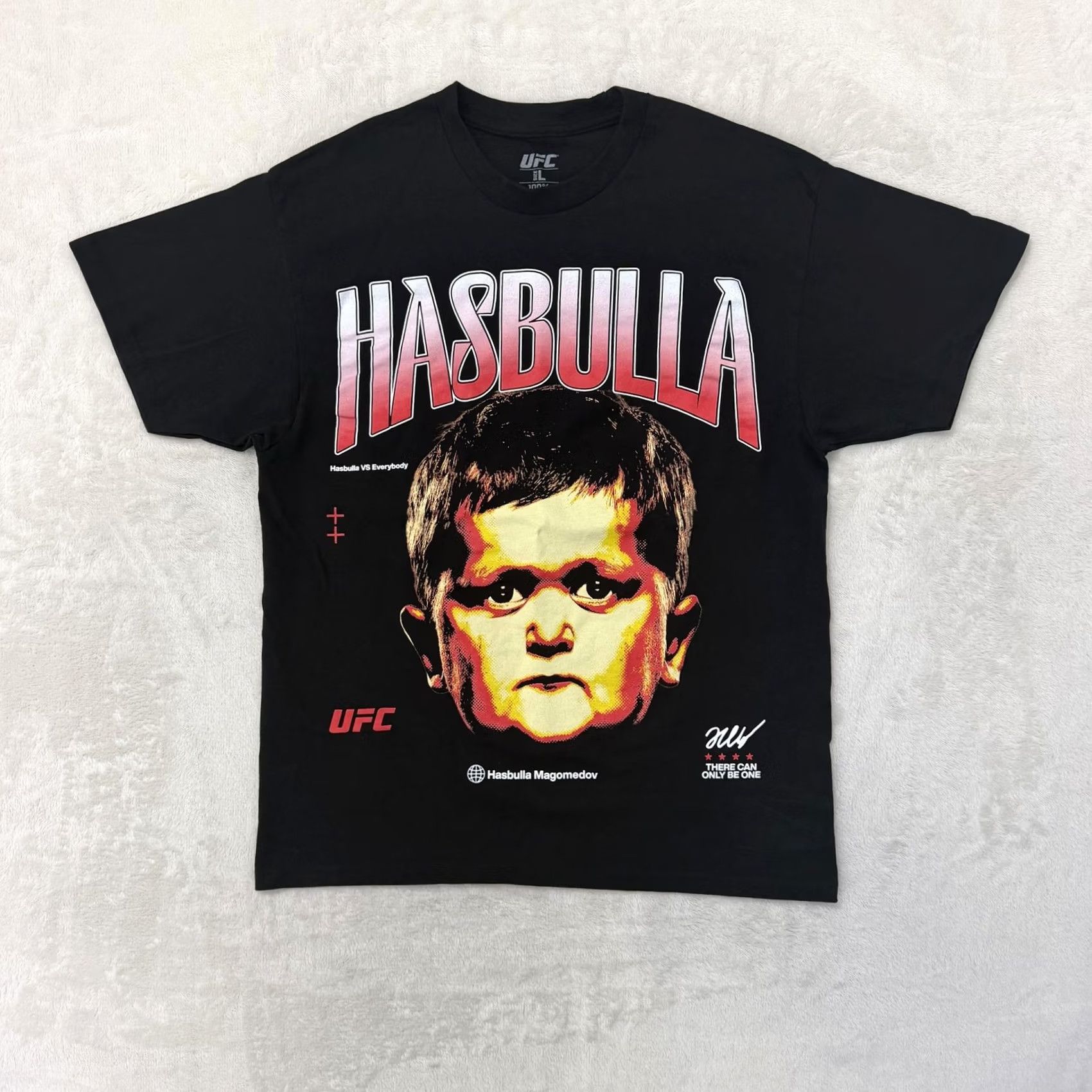 UFC UFC Hasbulla Magomedov Shirt Mens Large Black MMA Graphic Tee Vs Everybody Size US L / EU 52-54 / 3 - 2 Thumbnail