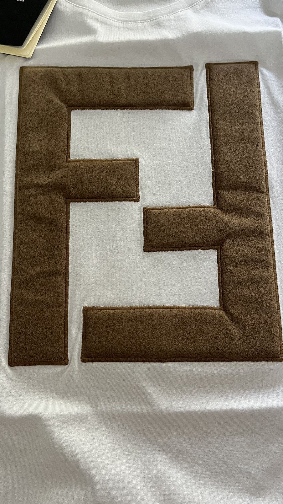 Fendi Fendi FF logo tshirt big logo 100% leather new with tags Size US S / EU 44-46 / 1 - 10 Thumbnail