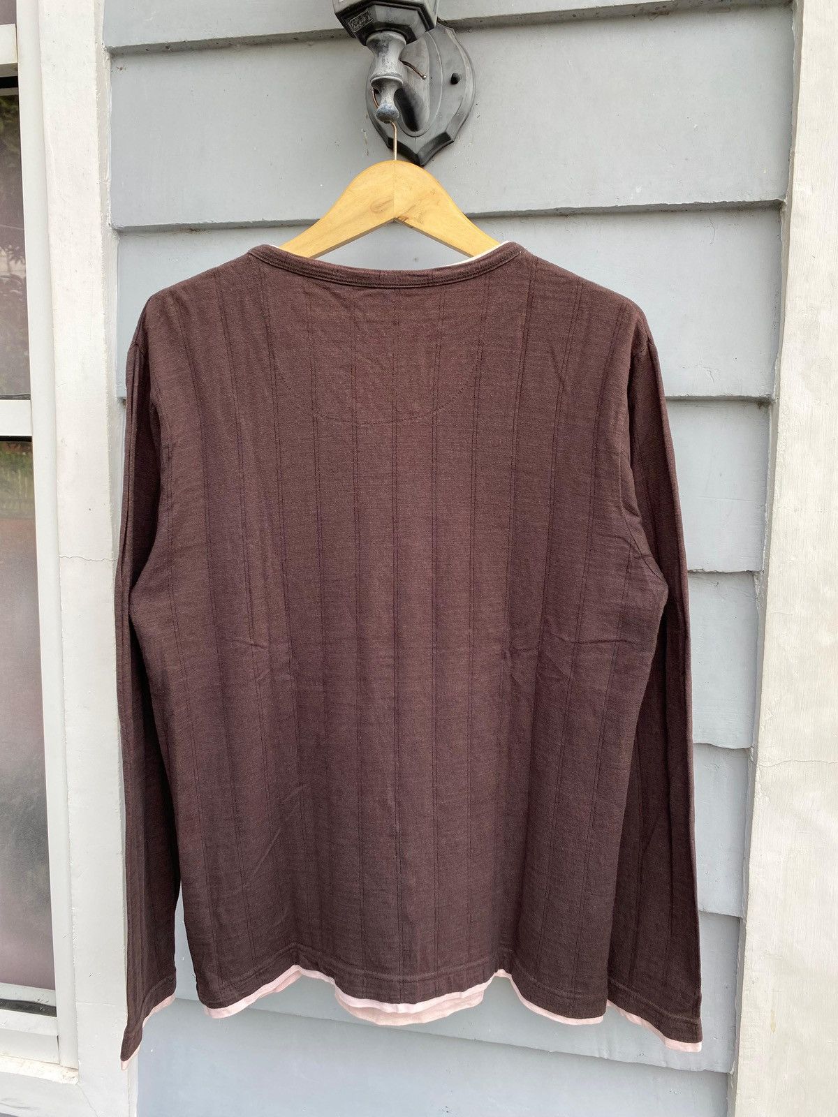 If Six Was Nine Vintage Japan Layered Look Henley Earth Tone Aesthetic Size US L / EU 52-54 / 3 - 9 Thumbnail