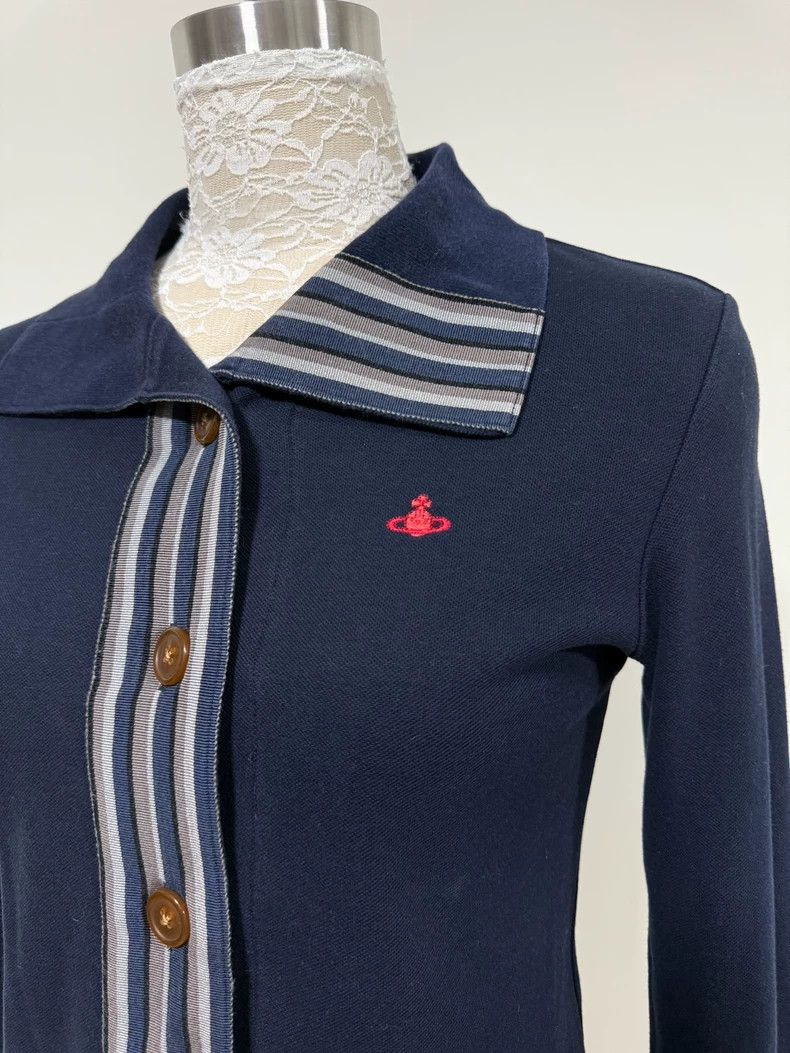 Vivienne Westwood Vivienne Westwood size3 Dark blue striped orb embroidered c Size S / US 4 / IT 40 - 5 Thumbnail