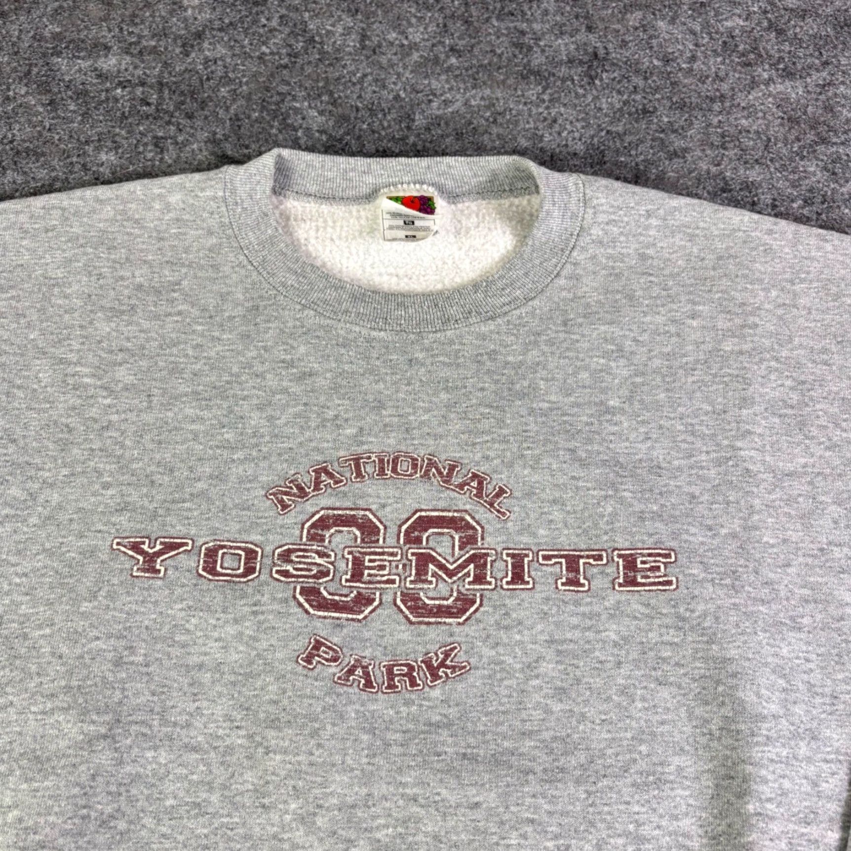 Fruit Of The Loom VINTAGE Yosemite National Park Sweatshirt Mens XL Gray Crewneck 90s Graphic Print Beaded Astro Boy Nike adidas Essentials Rural? Size US XL / EU 56 / 4 - 7 Thumbnail