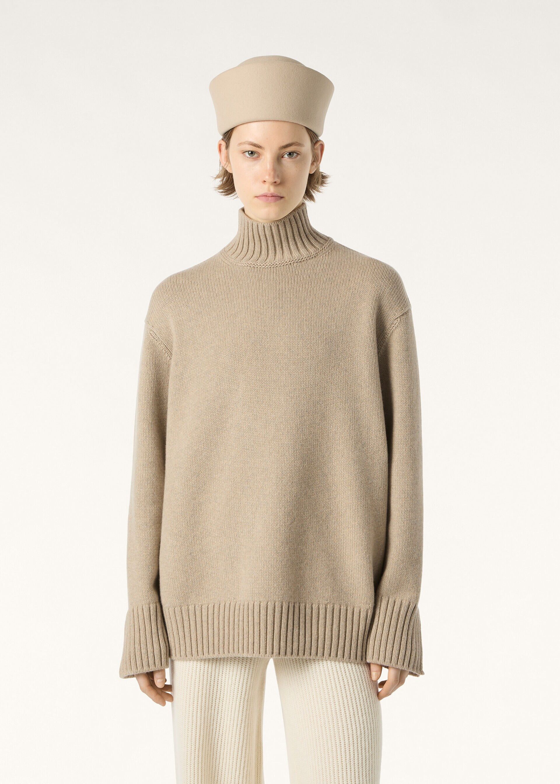 Loro Piana os11x0326 FRW0018 Parksville Turtleneck Sweater Silver Birch Size L / US 10 / IT 46 - 4 Thumbnail