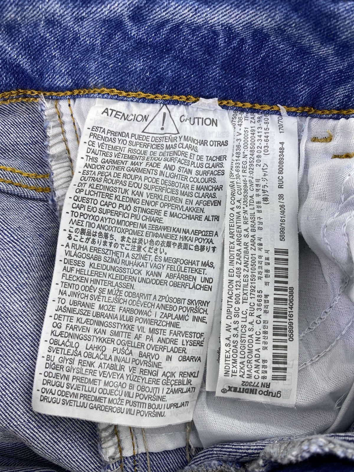 Jean × Zara Zara Side Stripe Skinny Blue Wash Jeans-J1136 Size 26" / US 2 / IT 38 - 10 Thumbnail