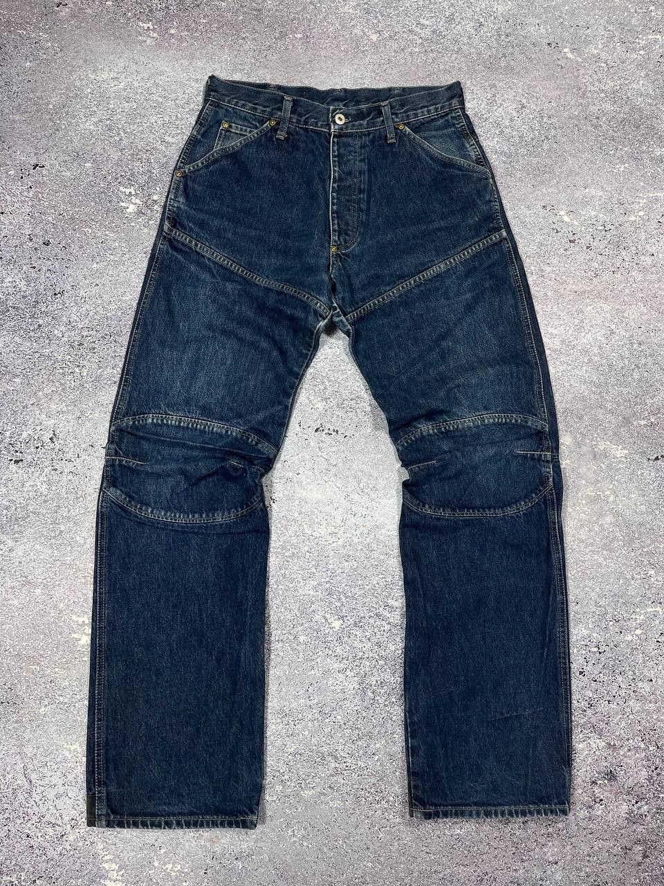 G-Star G-Star Raw Denim Elwood 5620 fit double knee blue jeans Size US 31 - 4 Thumbnail