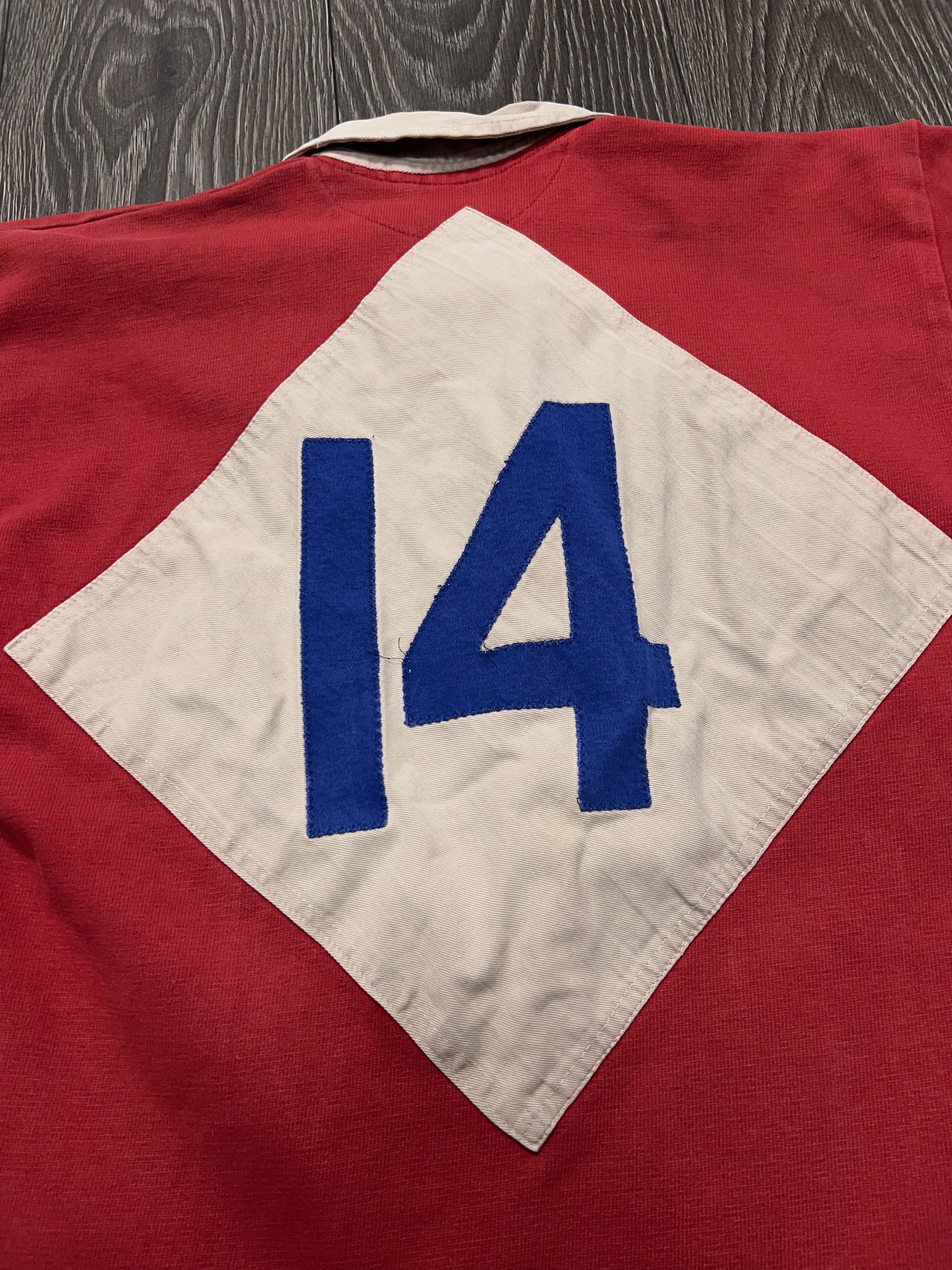 Vintage Blaydon RFC Rugby T Shirt Jersey Red Made in UK Size 40 M Size US M / EU 48-50 / 2 - 11 Thumbnail