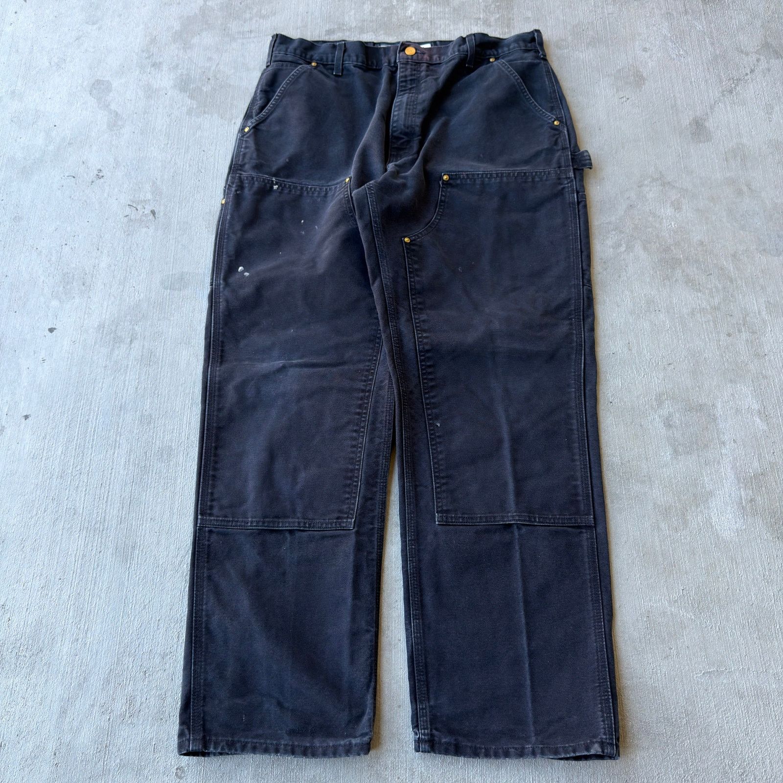 Carhartt × Vintage Carhartt black double knee work wear carpenter pants Size US 36 / EU 52 - 1 Thumbnail