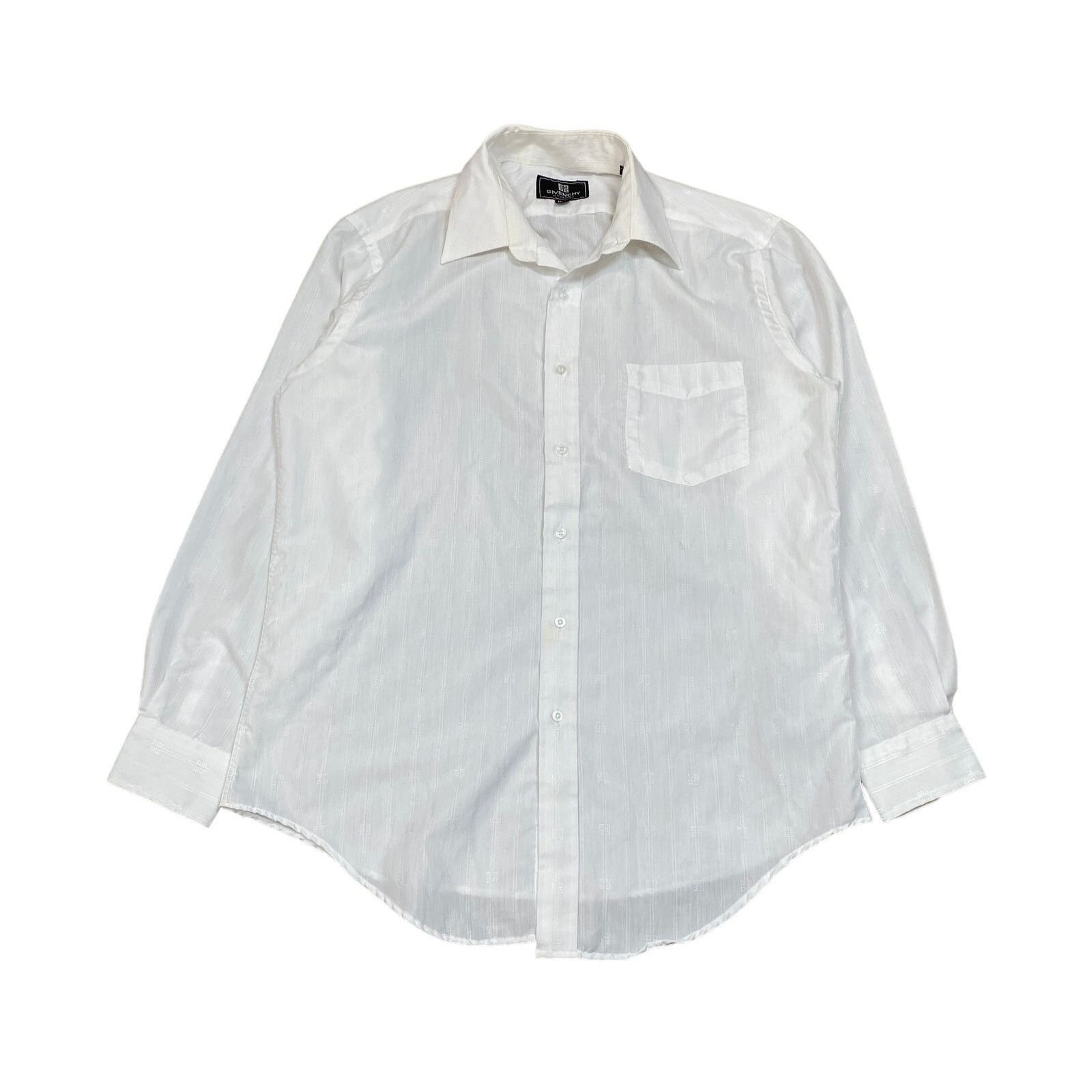 Designer × Givenchy Givenchy Monsieur Monogram Button Up Dress Shirt 15.5 32-33 Size US L / EU 52-54 / 3 - 1 Thumbnail