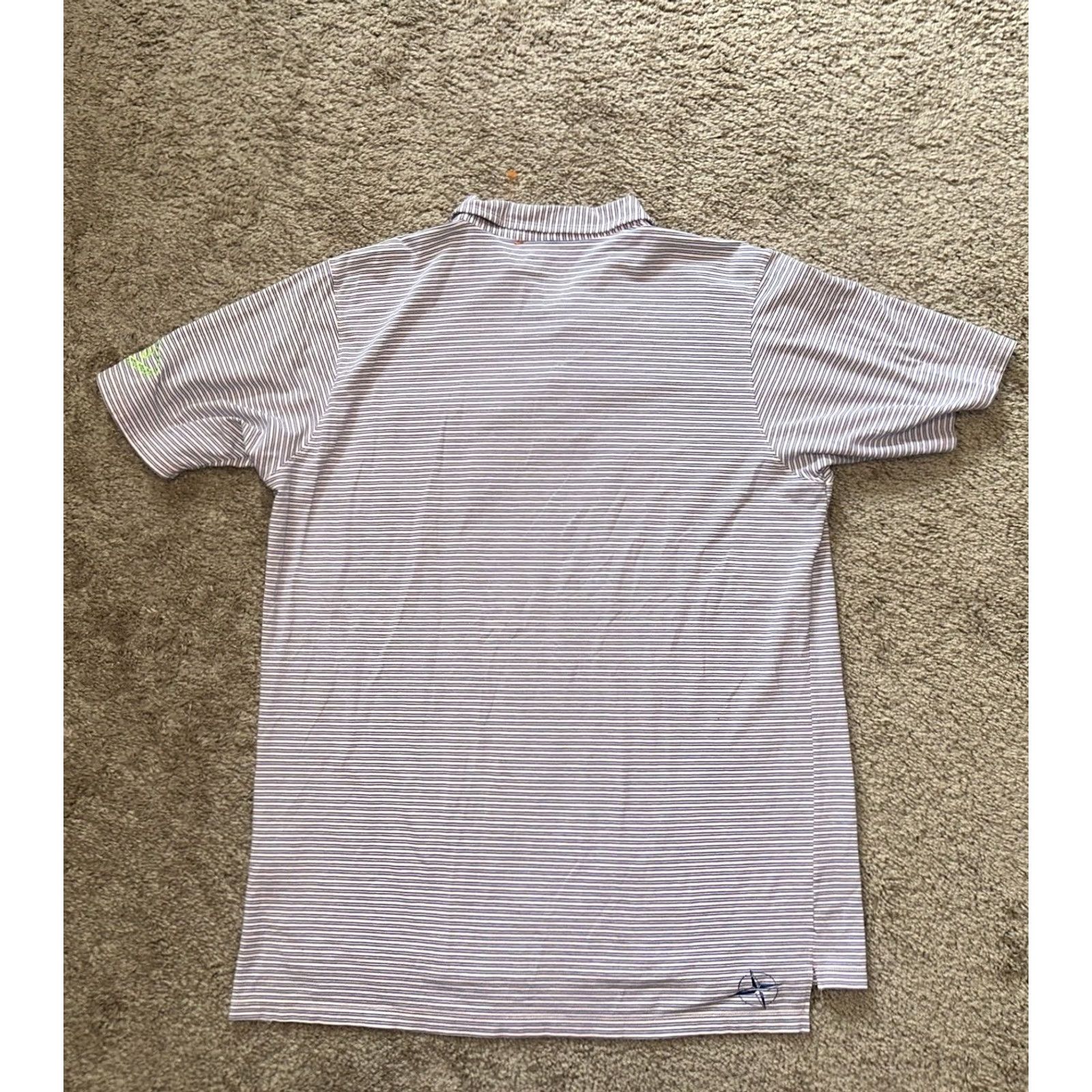 Vintage B Draddy Polo Shirt Mens Large Golf Striped Performance Breathable Pink Size US L / EU 52-54 / 3 - 5 Thumbnail