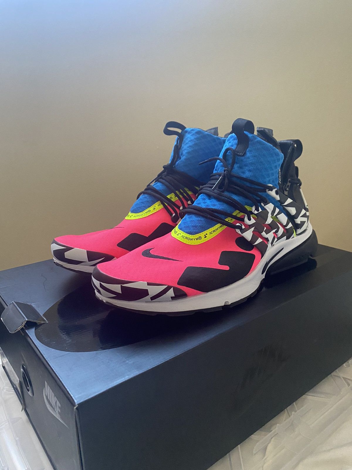 Acronym × Nike Nike Acronym Presto Pink/Blue 2018 Size US 14 / EU 47 - 3 Thumbnail