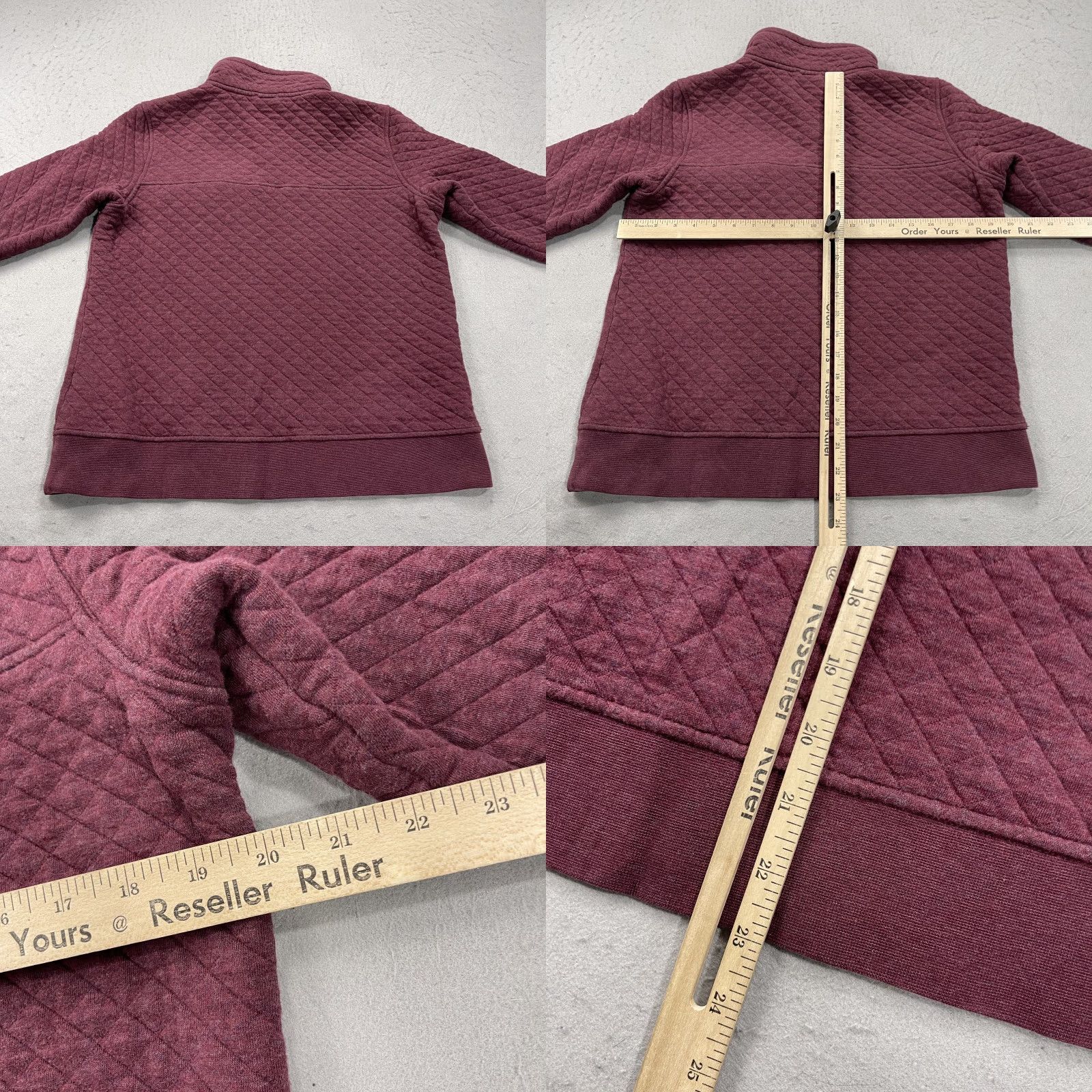 Patagonia Patagonia Jacket Womens Small Purple Red Quilted Snap T Pullover Organic Cotton Size S / US 4 / IT 40 - 8 Thumbnail