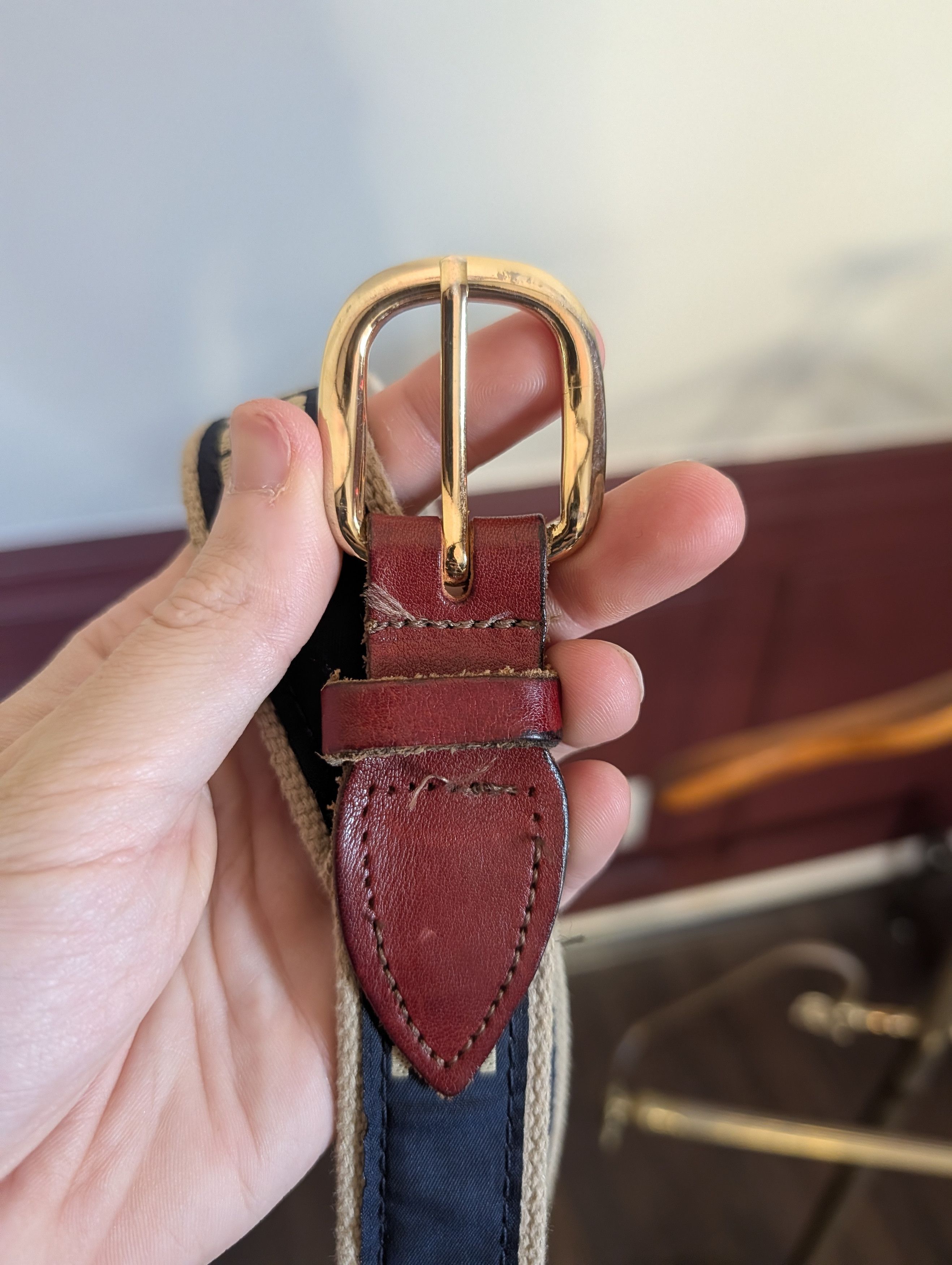 Vintage ACK Nantucket VTG Nobby Clothes Shop 1960s Belt Size 46 - 2 Thumbnail