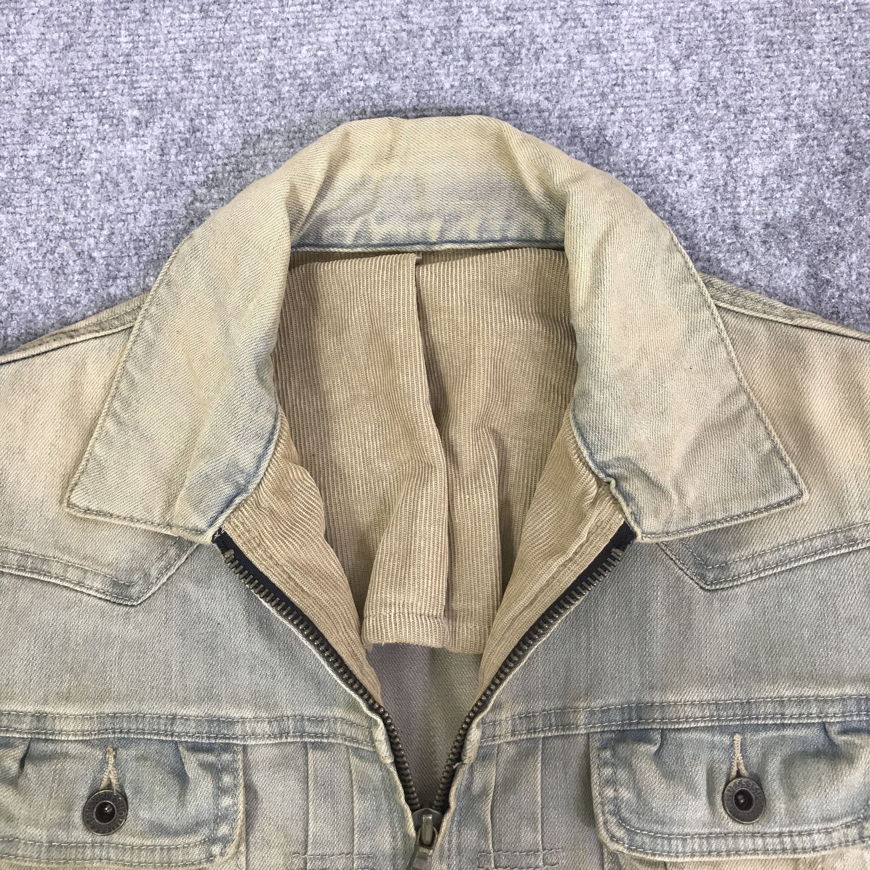 5351 POUR LES HOMMES 5351 VTG POUR LES HOMMES RUSTY DESIGN DENIM JACKET K86B16 Size US L / EU 52-54 / 3 - 8 Thumbnail