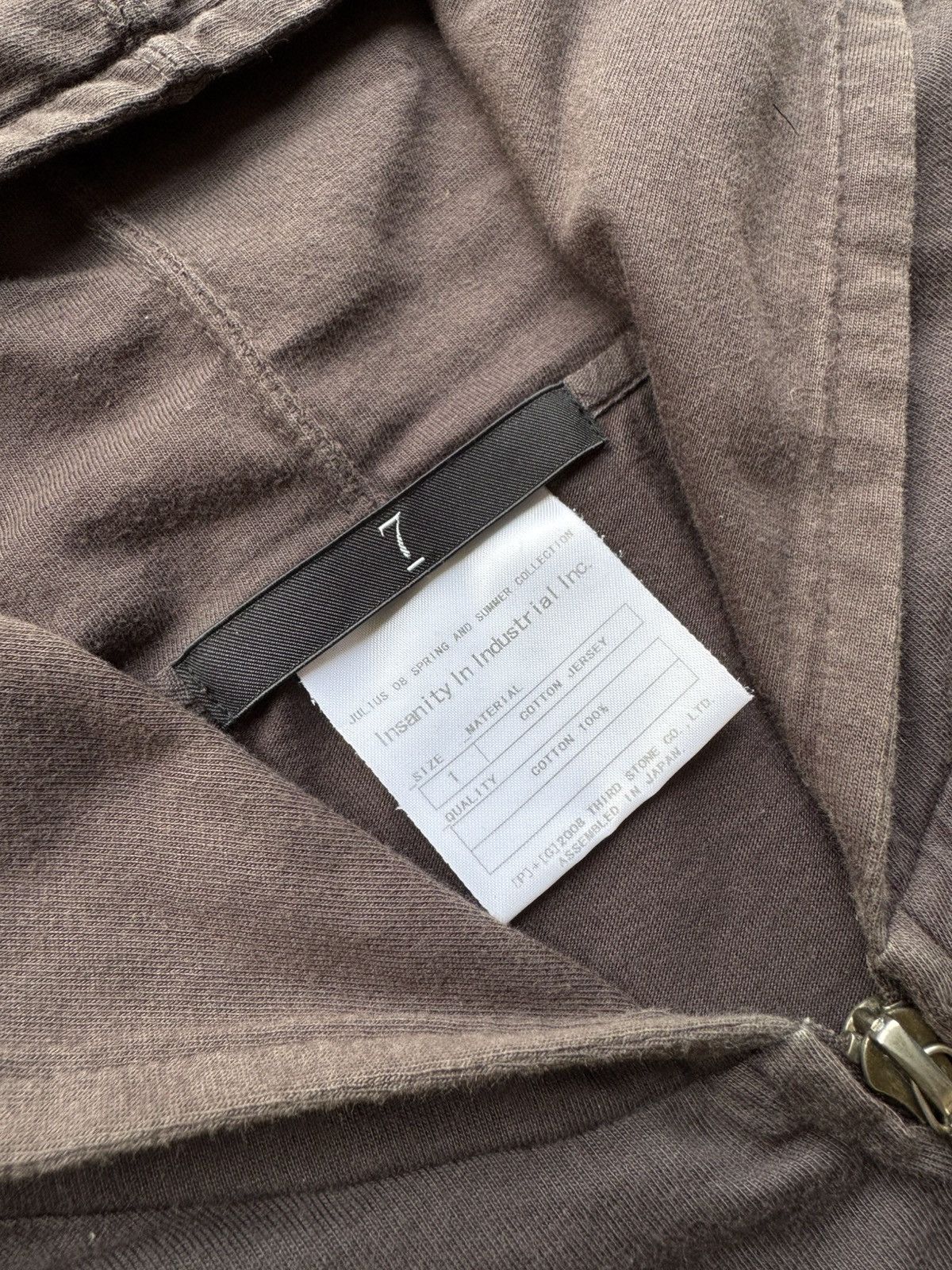 Julius Julius S/S 08 Insanity In Industrial Inc. Zip Up Hoodie Size US S / EU 44-46 / 1 - 4 Thumbnail