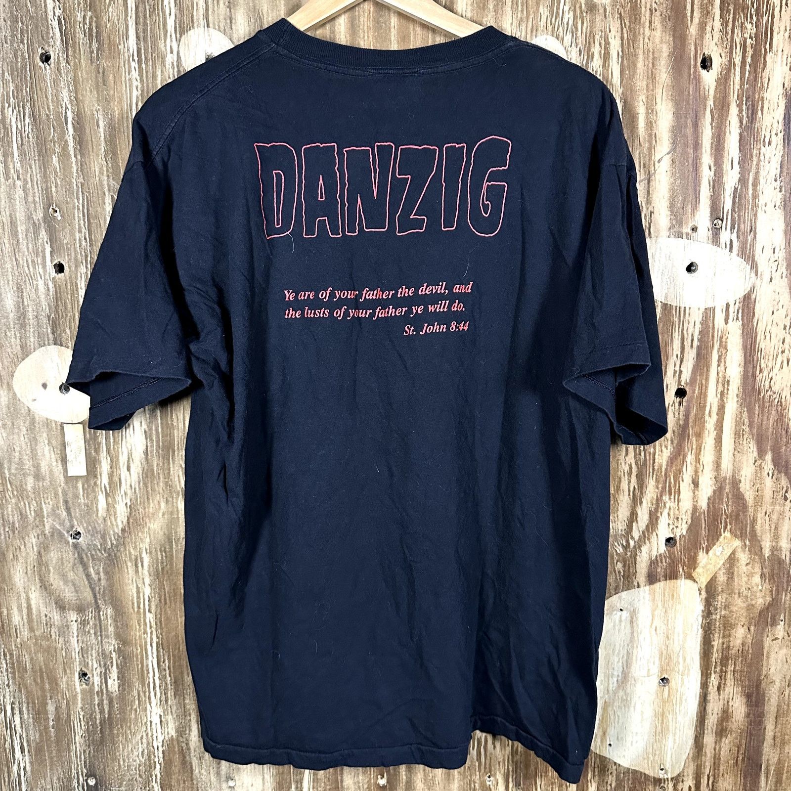 Band Tees × Vintage Vintage Danzig Band Shirt Size Large 1990 21.5x27 Size US L / EU 52-54 / 3 - 2 Thumbnail