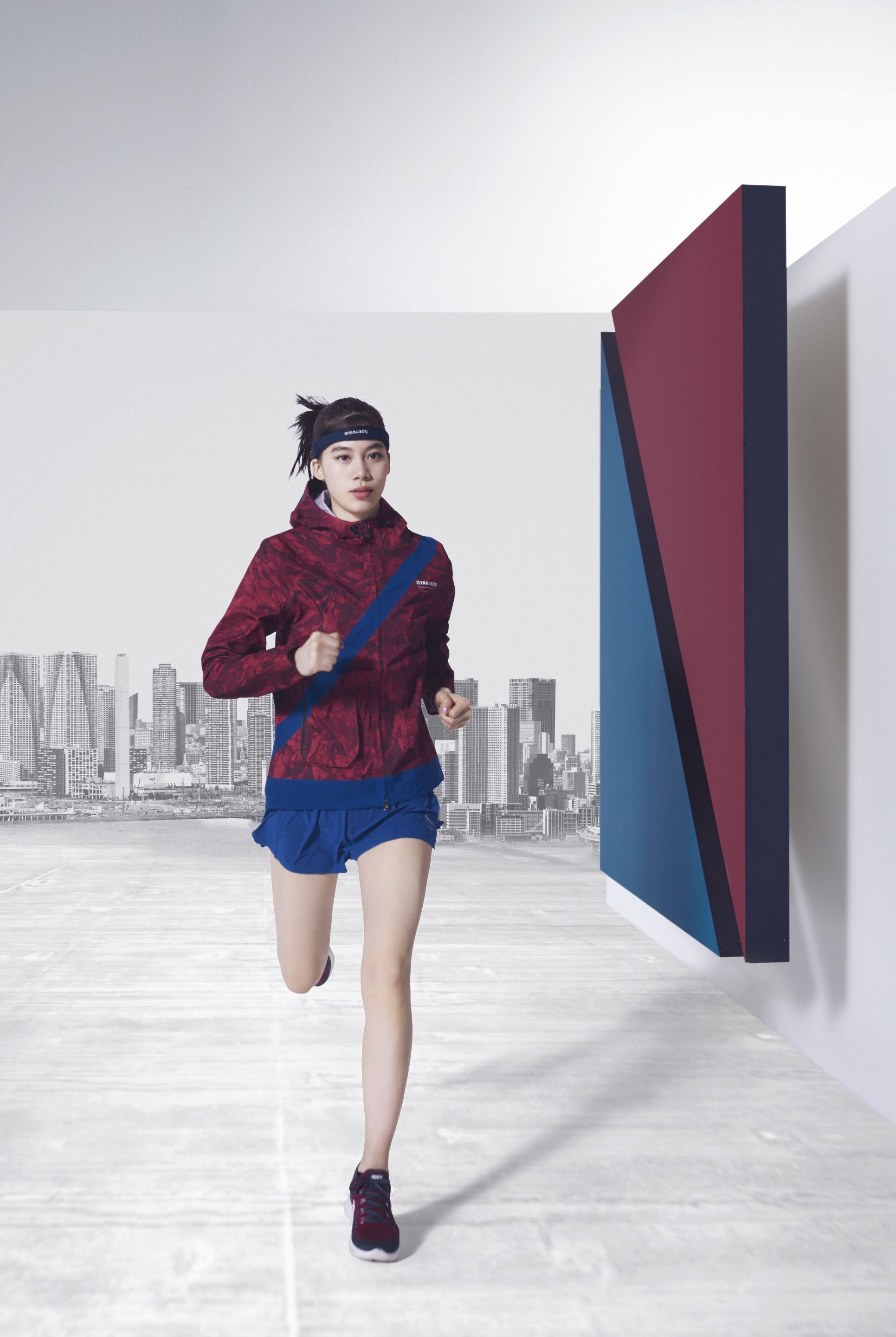 Gyakusou × Nike × Undercover Nikelab x Undercover Gyakusou Running Jacket Camo Leaf Blue Size L / US 10 / IT 46 - 5 Thumbnail