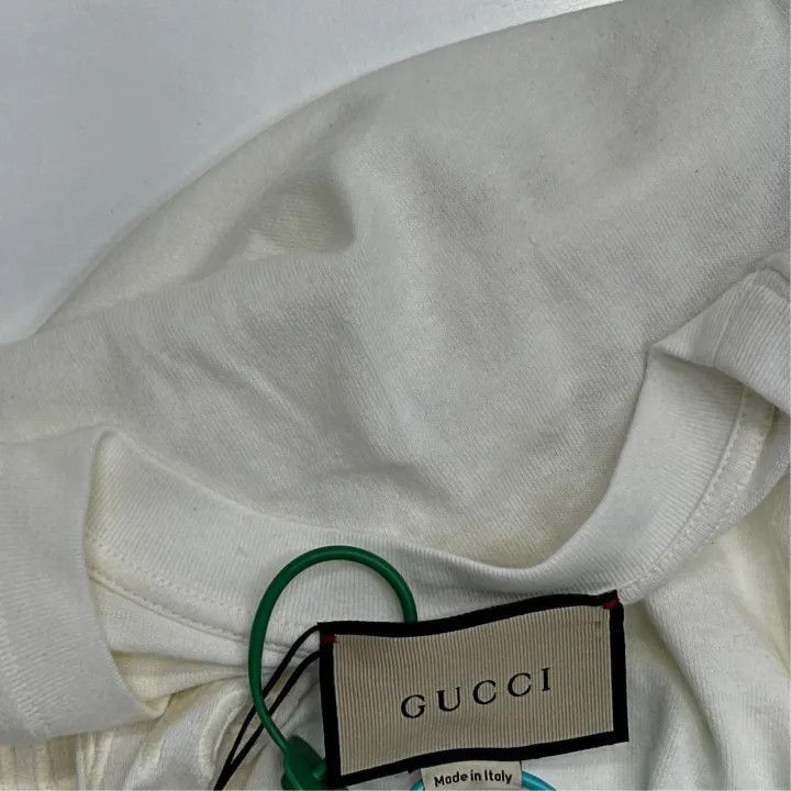 Gucci Gucci Gucci FW23 Logo Embroidered Short Sleeve T-Shirt -25 Size US XL / EU 56 / 4 - 2 Thumbnail