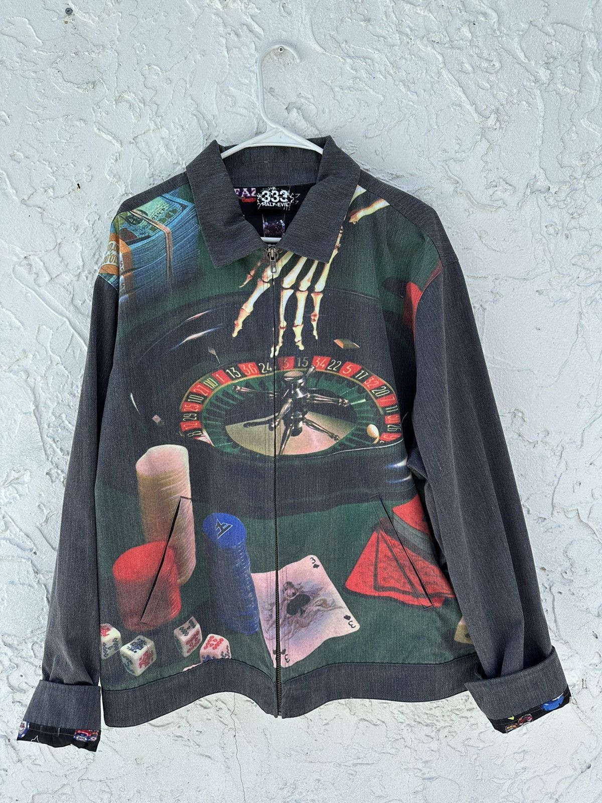 image of Faze Clan Casino Work Jacket in Grey, Men's (Size XL)
