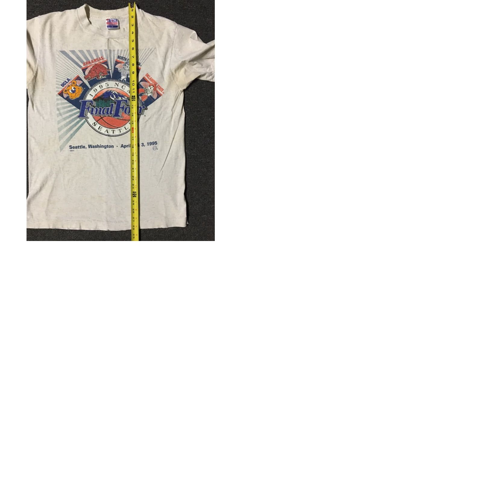 Vintage VINTAGE 90s Final Four College Basketball Faded Distress Shirt M UCLA Arkansas Track Size US M / EU 48-50 / 2 - 9 Thumbnail