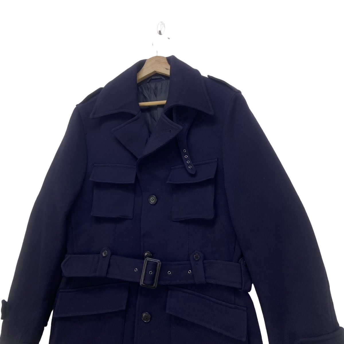 Japanese Brand Dope🔥Albante Uomo Street Fashion Stylish Wool Overcoat Size US S / EU 44-46 / 1 - 3 Thumbnail