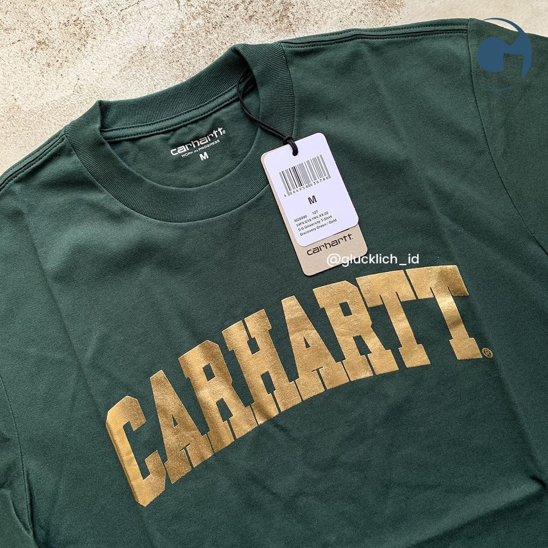 Carhartt Wip Carhartt WIP, University Tee in Discovery Green/Gold Size US M / EU 48-50 / 2 - 2 Thumbnail