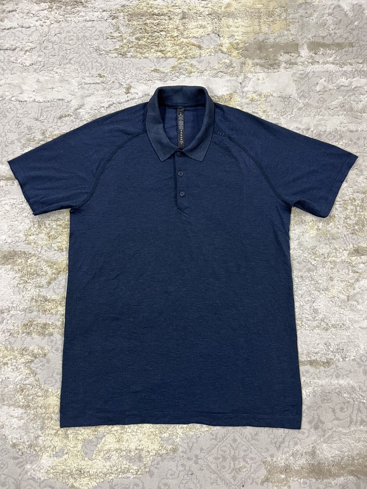 Lululemon LULULEMON Metal Vent Tech Polo 2.0 Mineral Navy Polo Shirt Size US L / EU 52-54 / 3 - 3 Thumbnail
