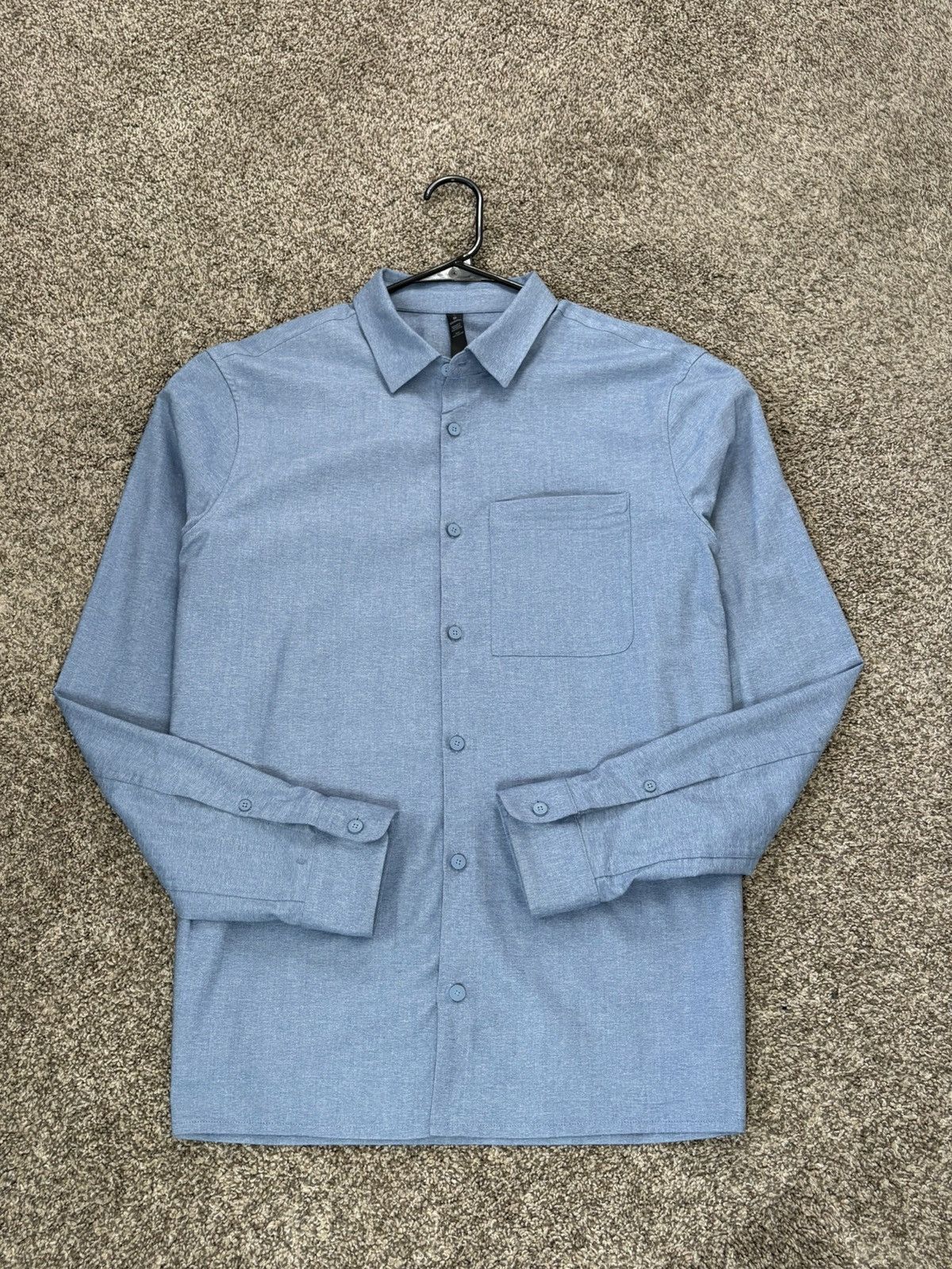 Lululemon Lululemon Commission Long Sleeve Button Down Shirt Blue Mens Size US L / EU 52-54 / 3 - 5 Thumbnail