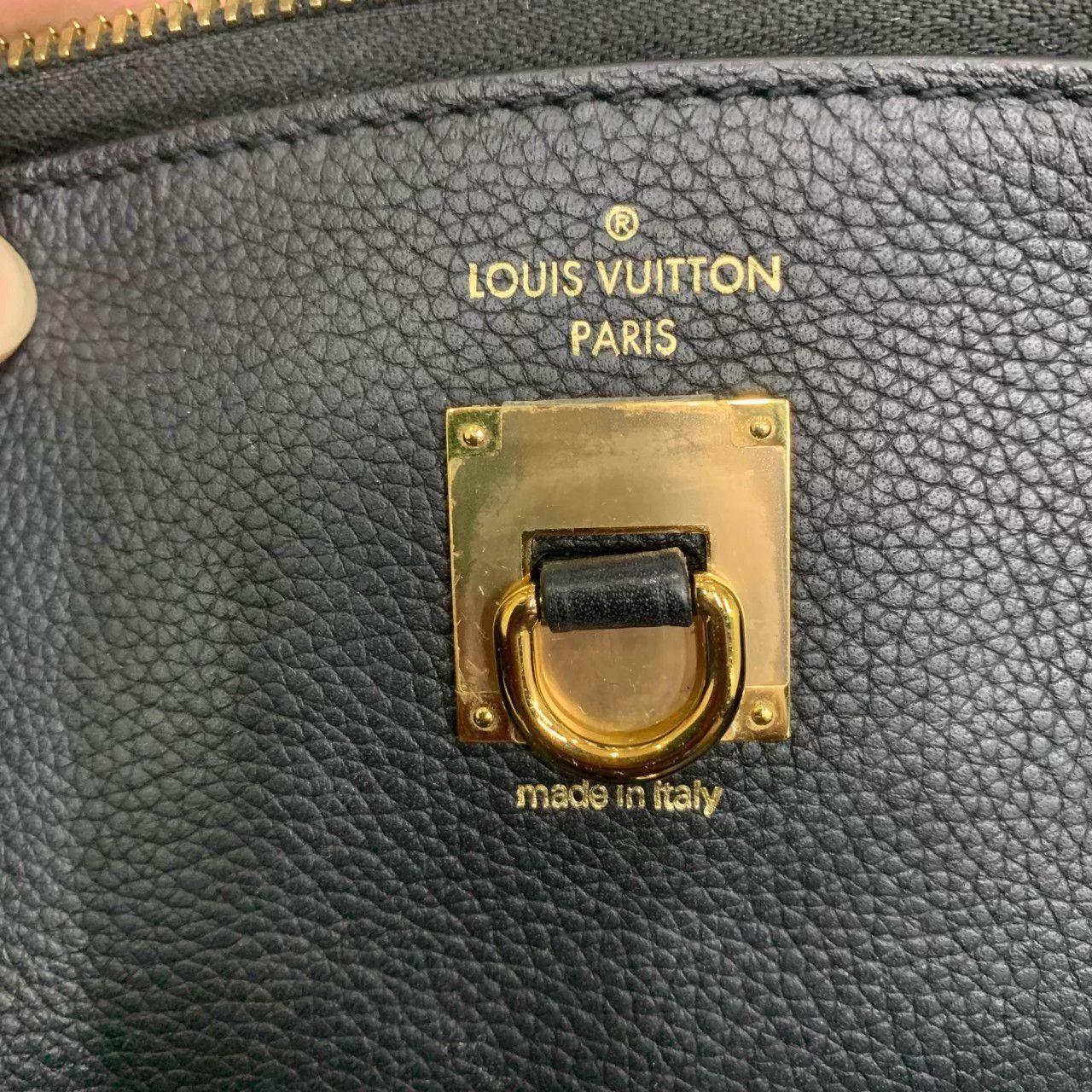 Louis Vuitton LV City Steamer Black Leather Handbag 9/10 0293566 Size ONE SIZE - 7 Thumbnail