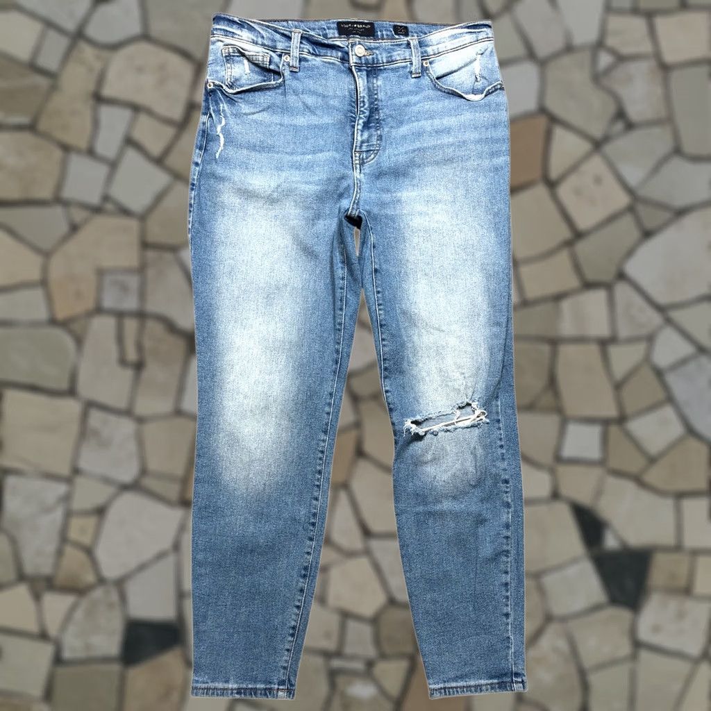 Lucky Brand Lucky Brand Jeans Womens Blue Skinny Bridgette High Rise 12/31 X 27 90s Size 34" / US 12 / IT 48 - 1 Thumbnail