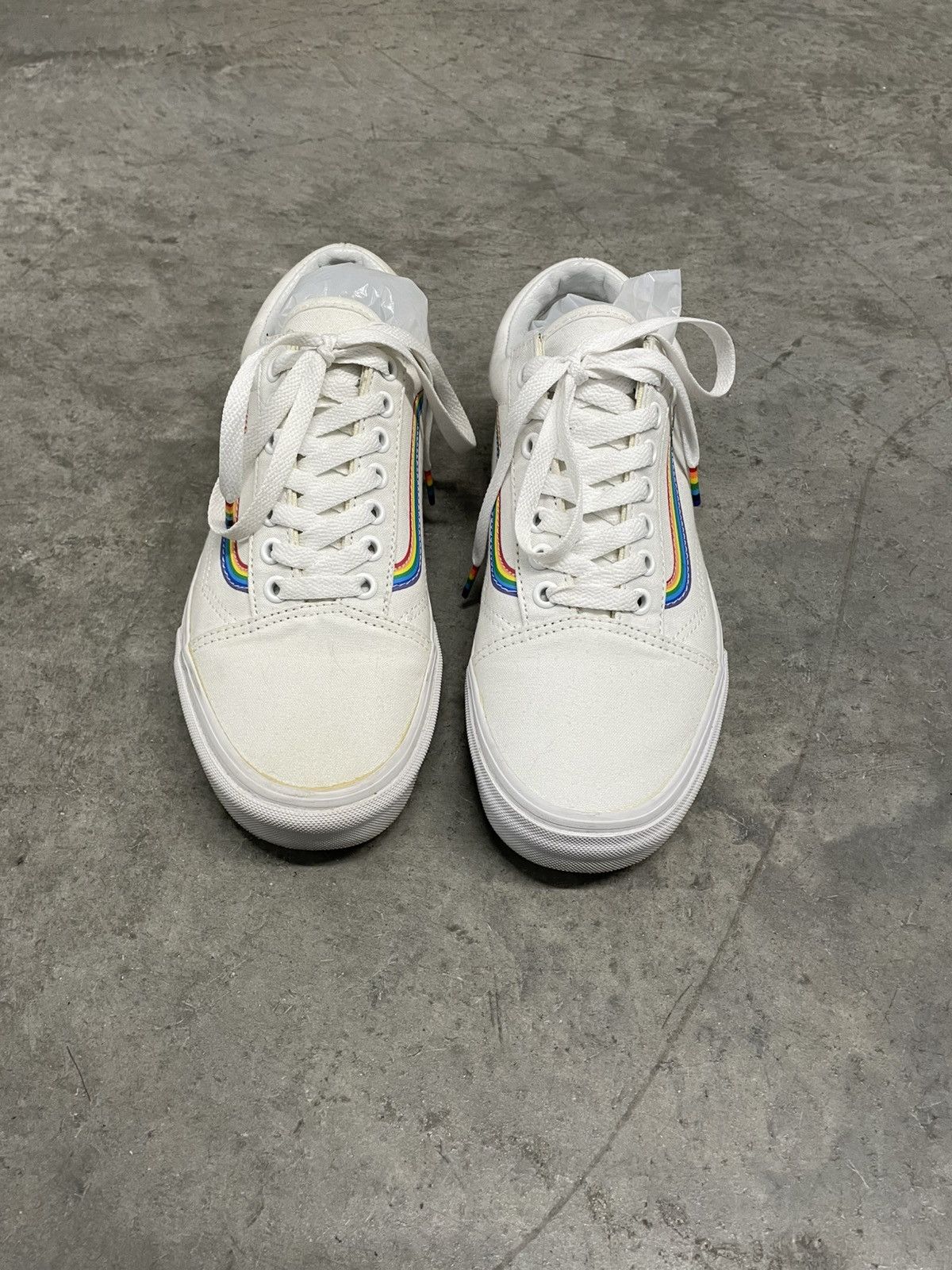 Vans Vans Old Skool True White/Rainbow Size US 8.5 / IT 38.5 - 1 Thumbnail