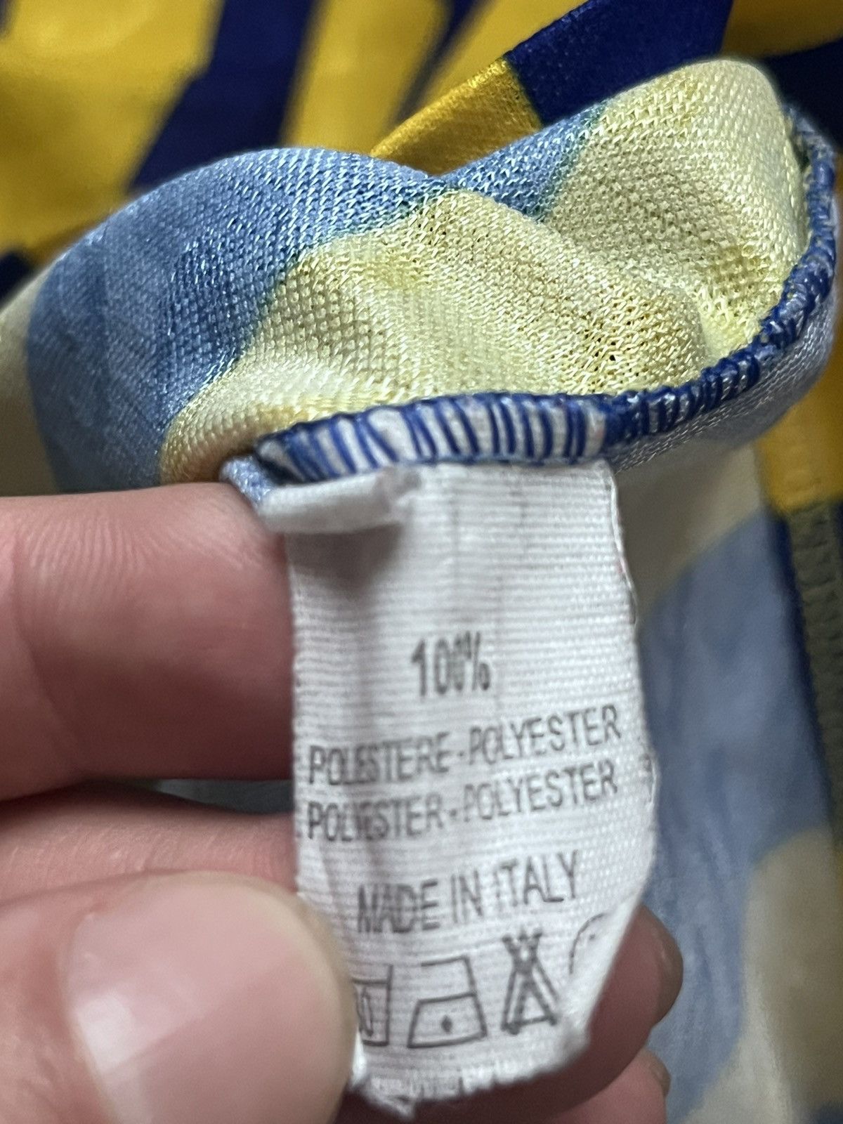 Asics Vintage Asics Monogram Longsleeve Jersey Yellow/Blue Size US XL / EU 56 / 4 - 10 Thumbnail
