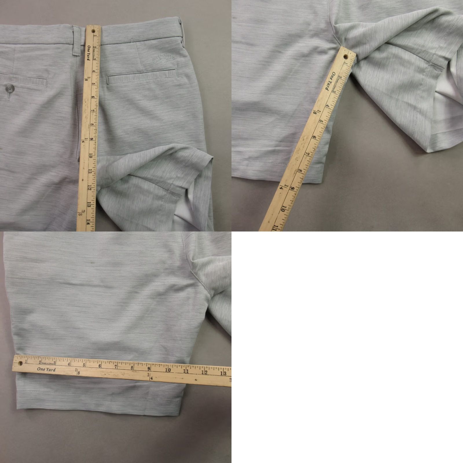 Callaway Callaway Shorts Mens 34 Pockets Button Lightweight Outdoors Chino Gray Size US 34 / EU 50 - 8 Thumbnail