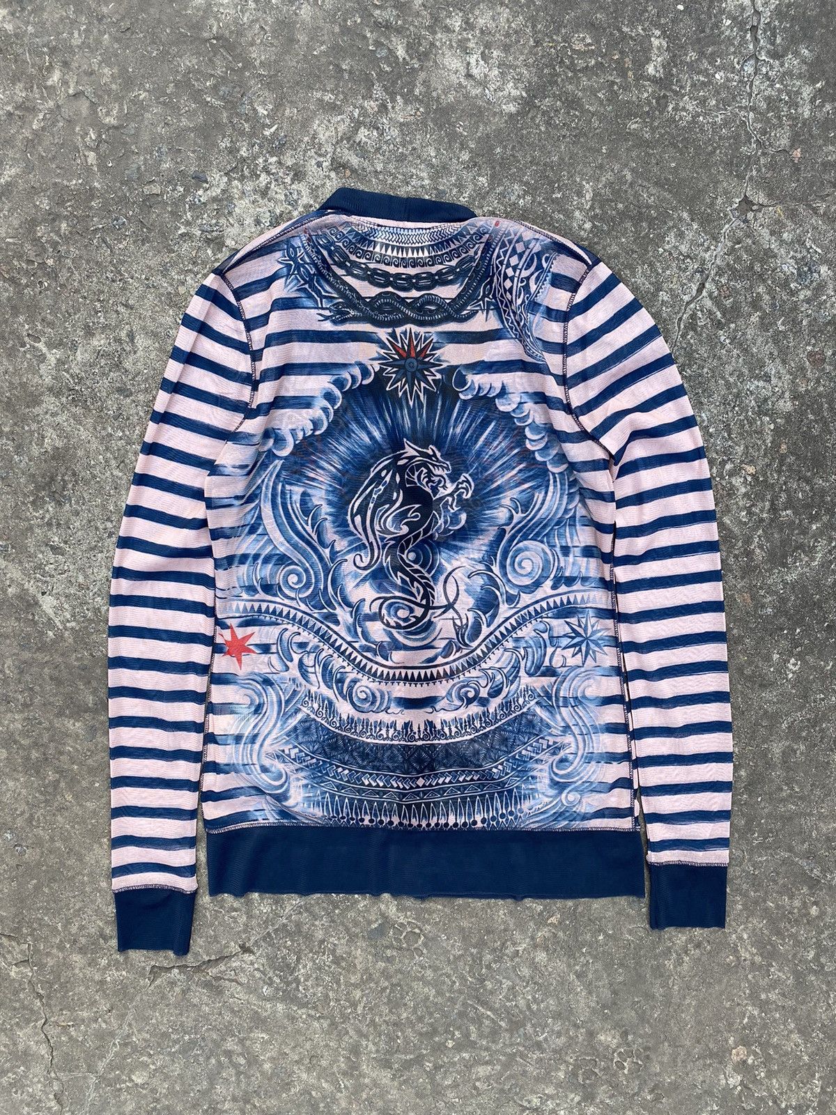 Jean Paul Gaultier Jean Paul Gaultier X lindex mesh Tattoo printed long size M Size M / US 6-8 / IT 42-44 - 4 Thumbnail