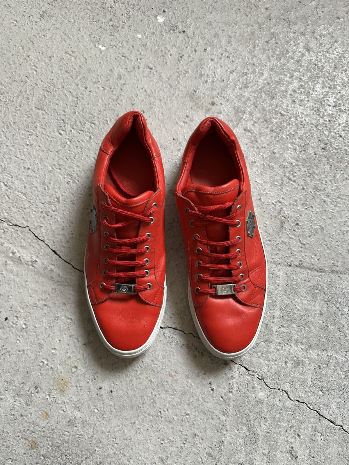 Philipp Plein Philipp Plein P18S red Rare Luxury Sneakers Size US 11.5 / EU 44-45 - 5 Thumbnail