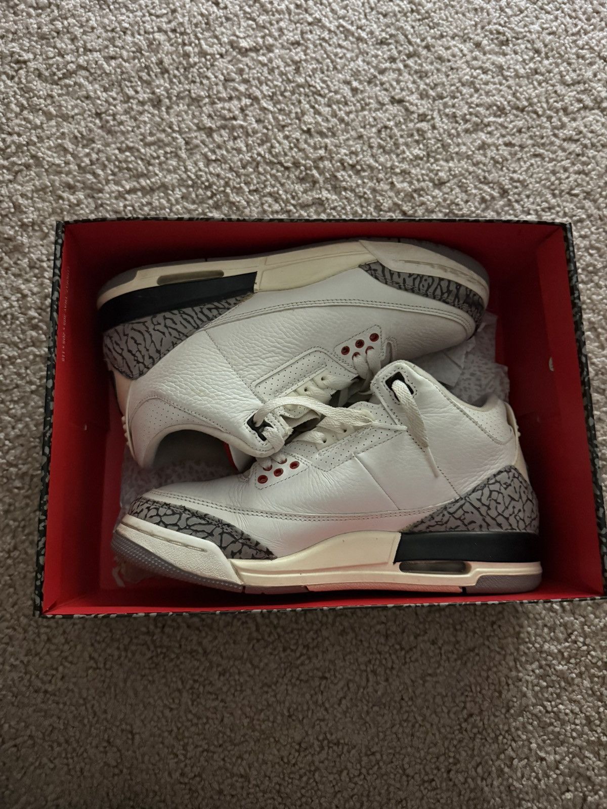 Jordan Brand Jordan 3 white cement reimagined Size US 7 / EU 40 - 1 Thumbnail