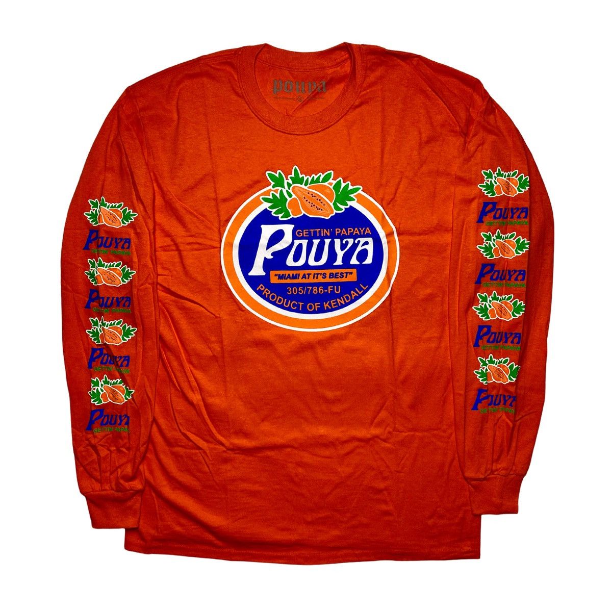 Band Tees Pouya - Red Longsleeve Size US L / EU 52-54 / 3 - 1 Thumbnail